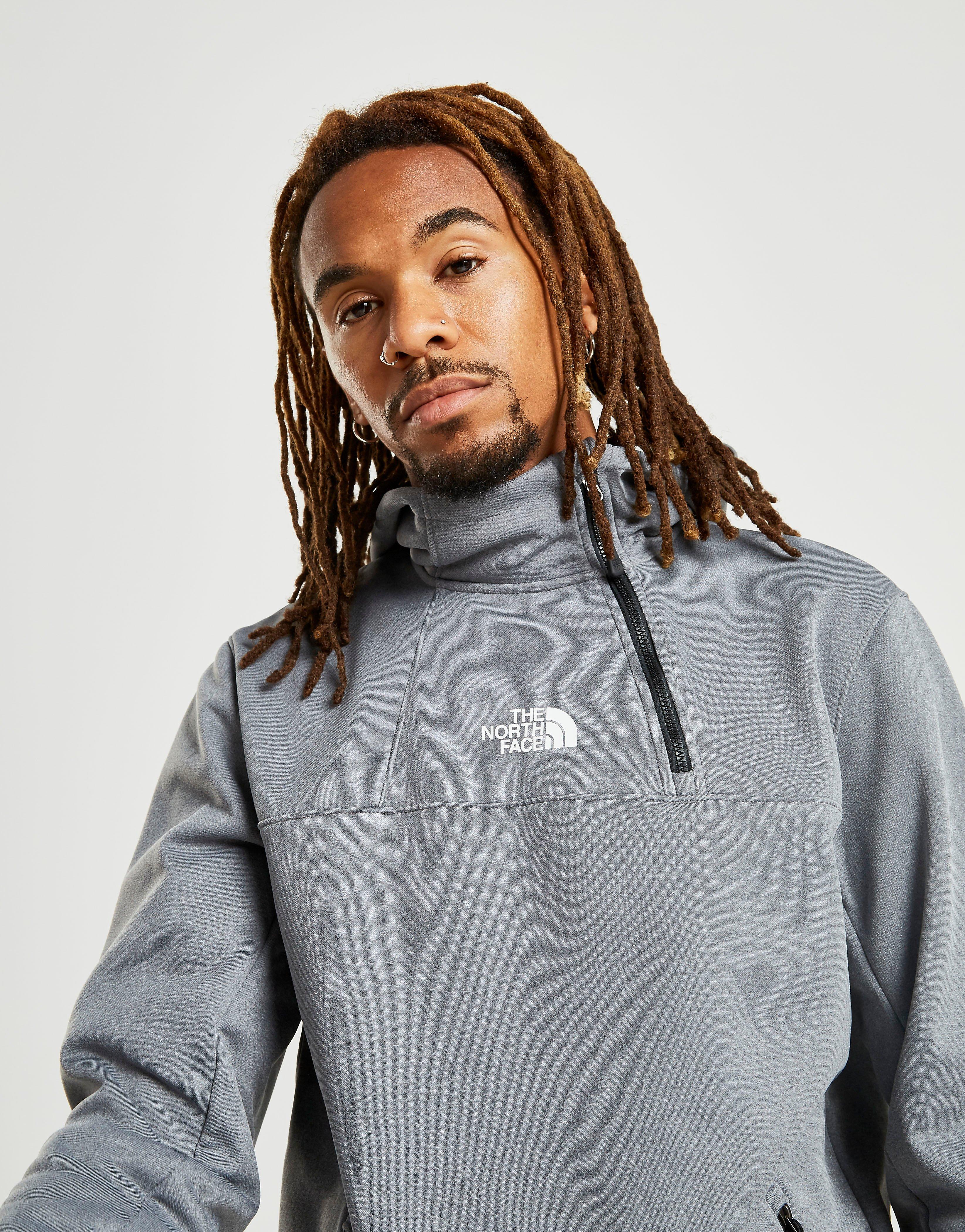 the north face half zip hoodie