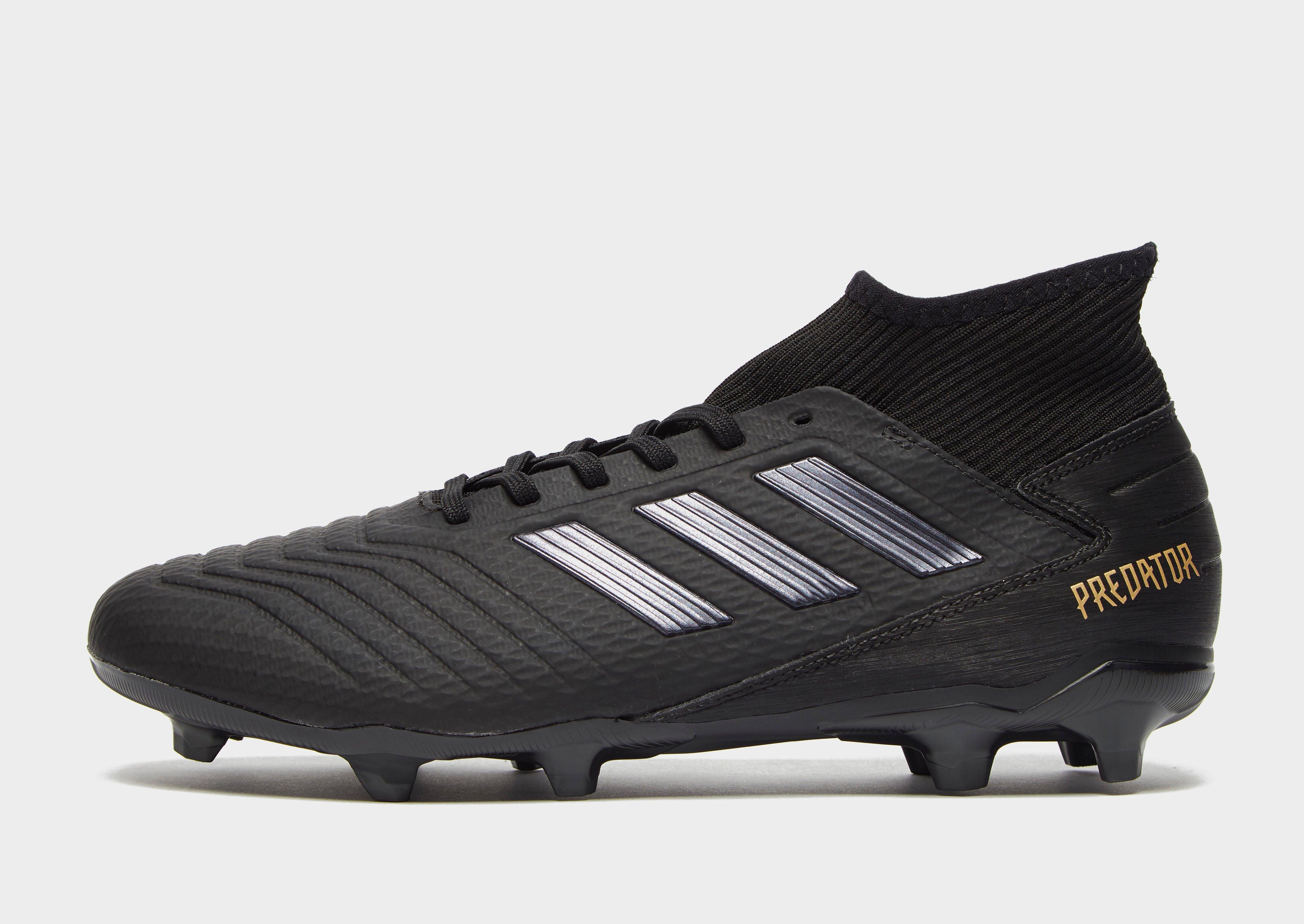 Black adidas Dark Script Predator 19.3 FG