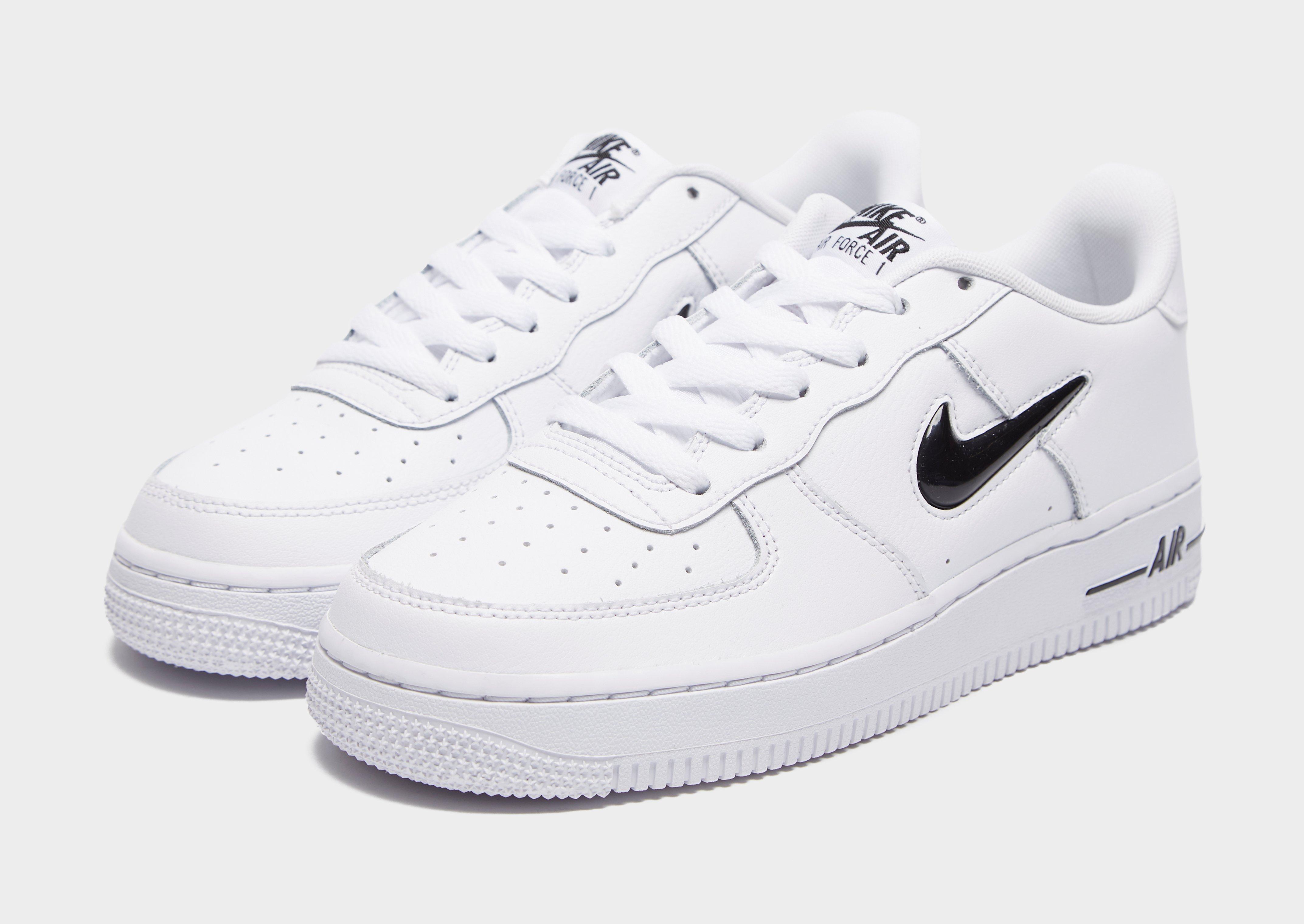 junior black and white air force 1