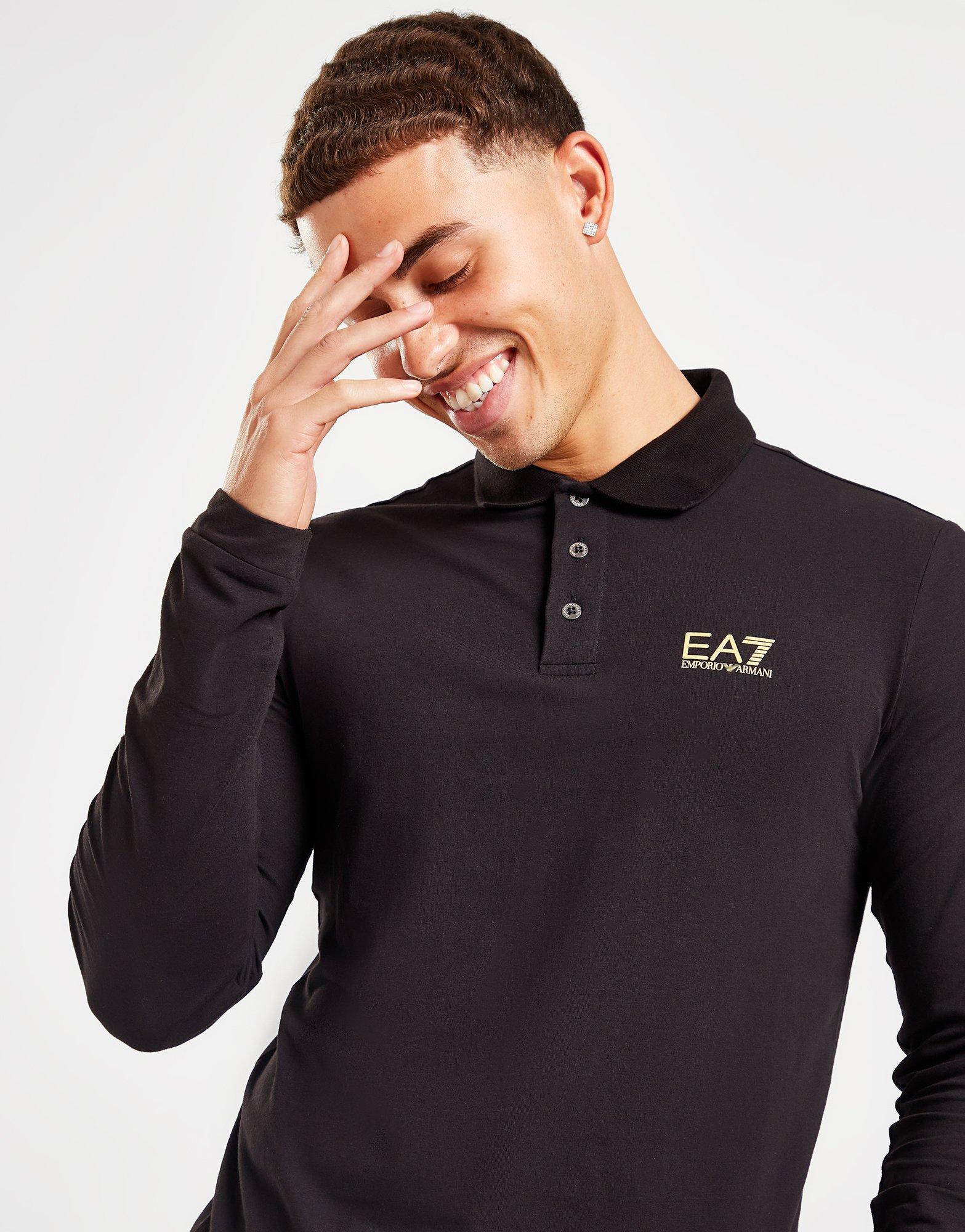 Emporio Armani EA7 Core Long Sleeve Polo Shirt