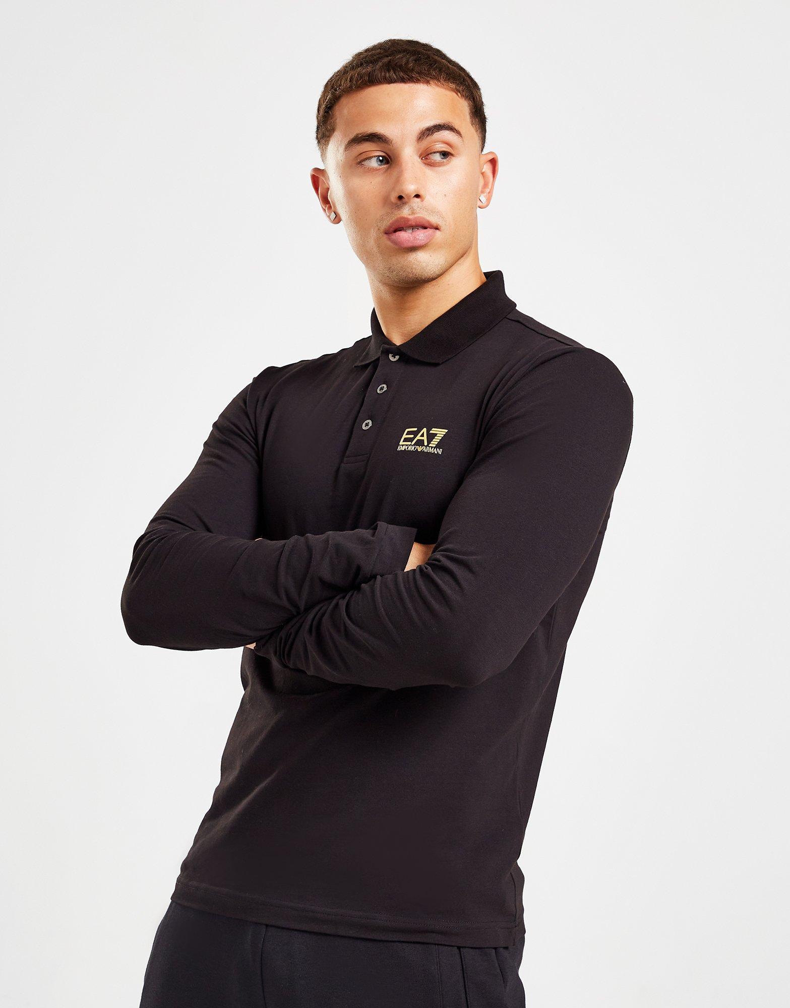 Ea7 polo clearance long sleeve