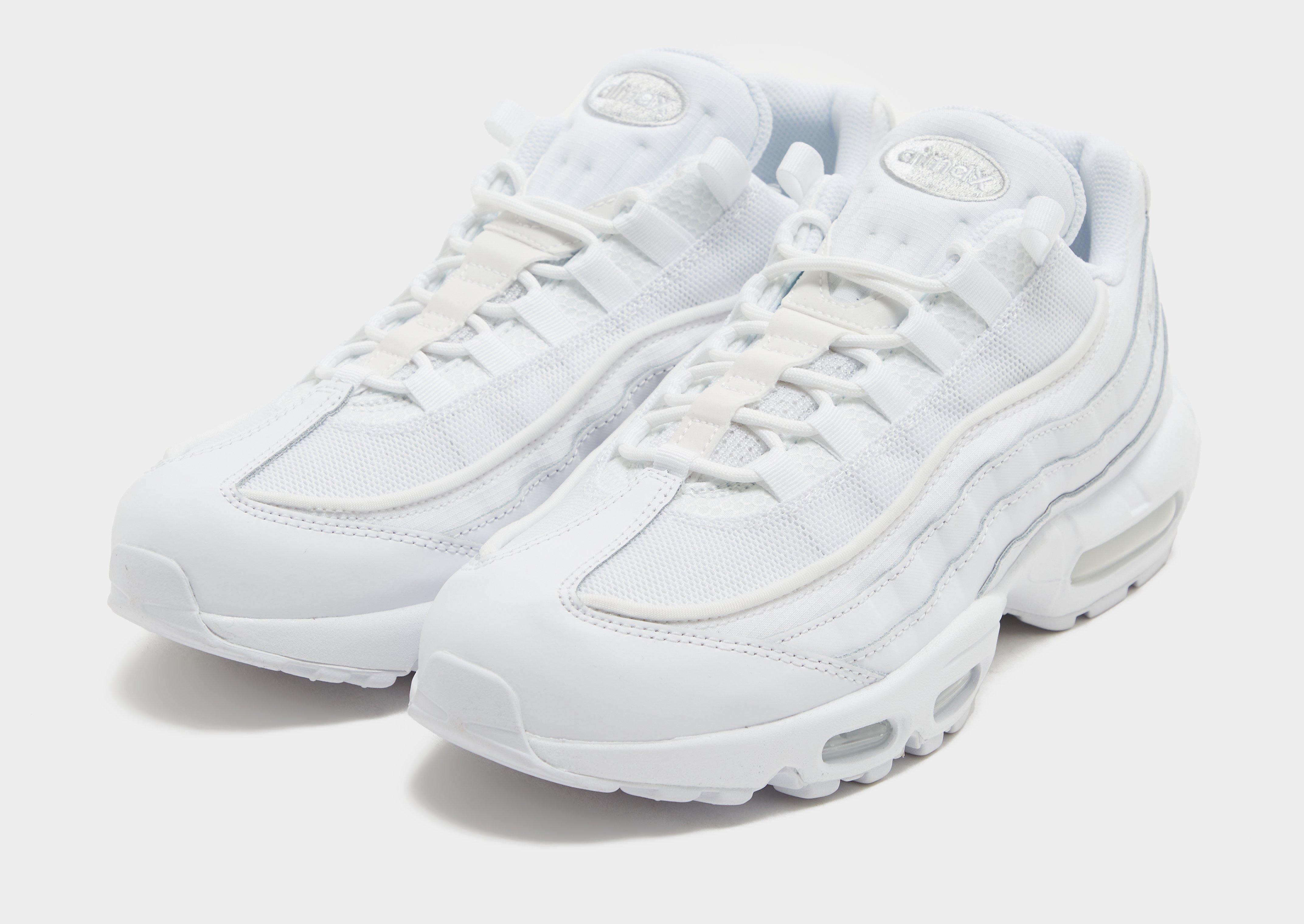 nike air max 95 all white mens