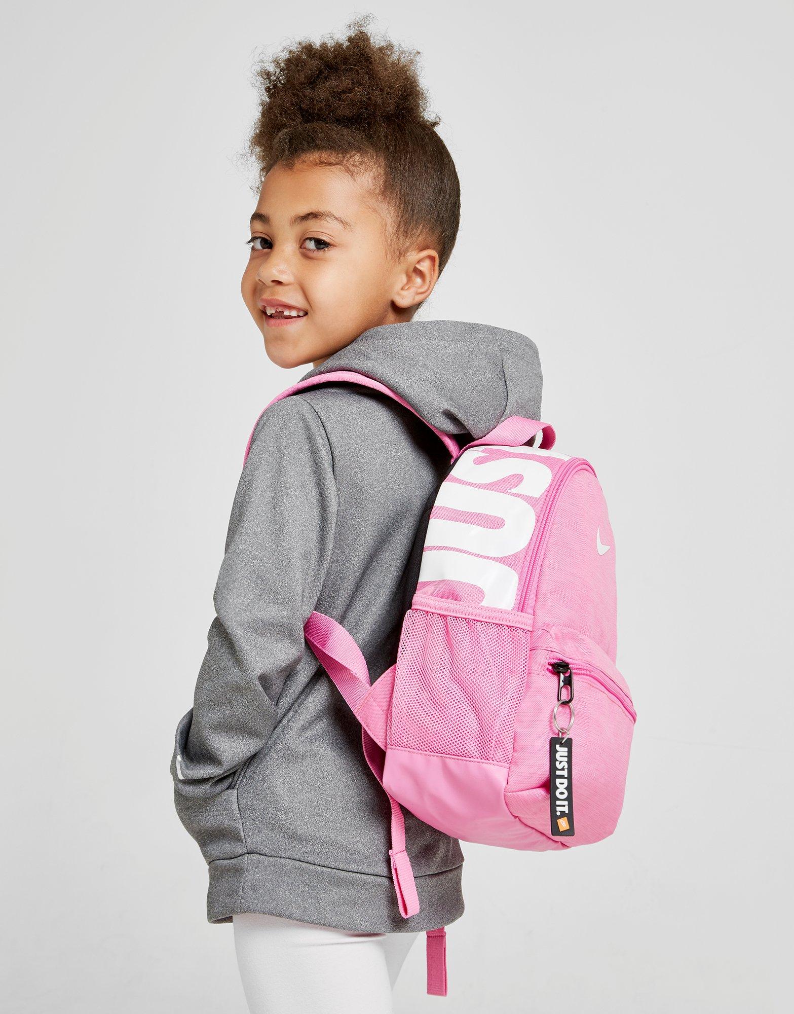 pink nike just do it backpack