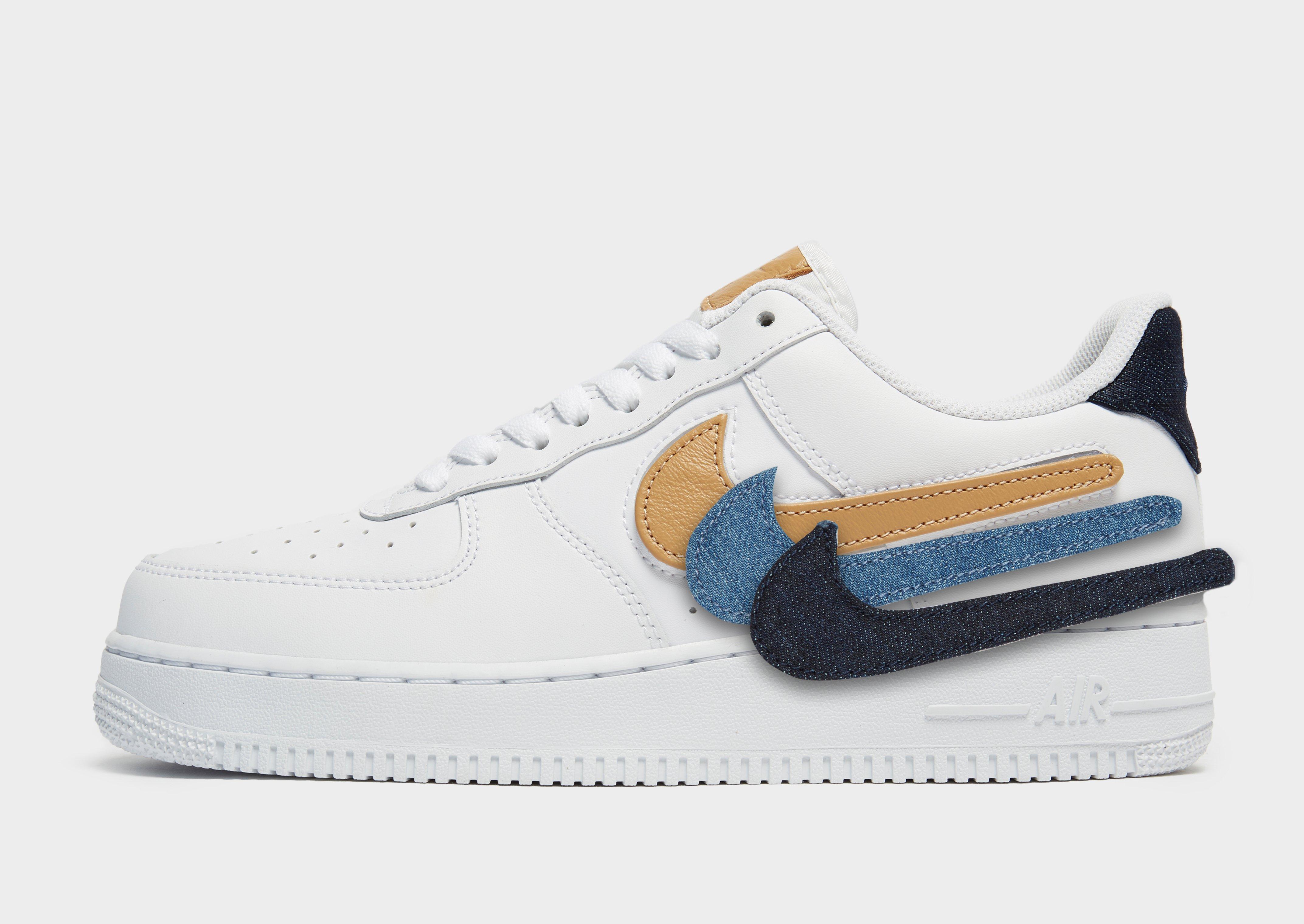 air force 1 with changeable velcro swooshes