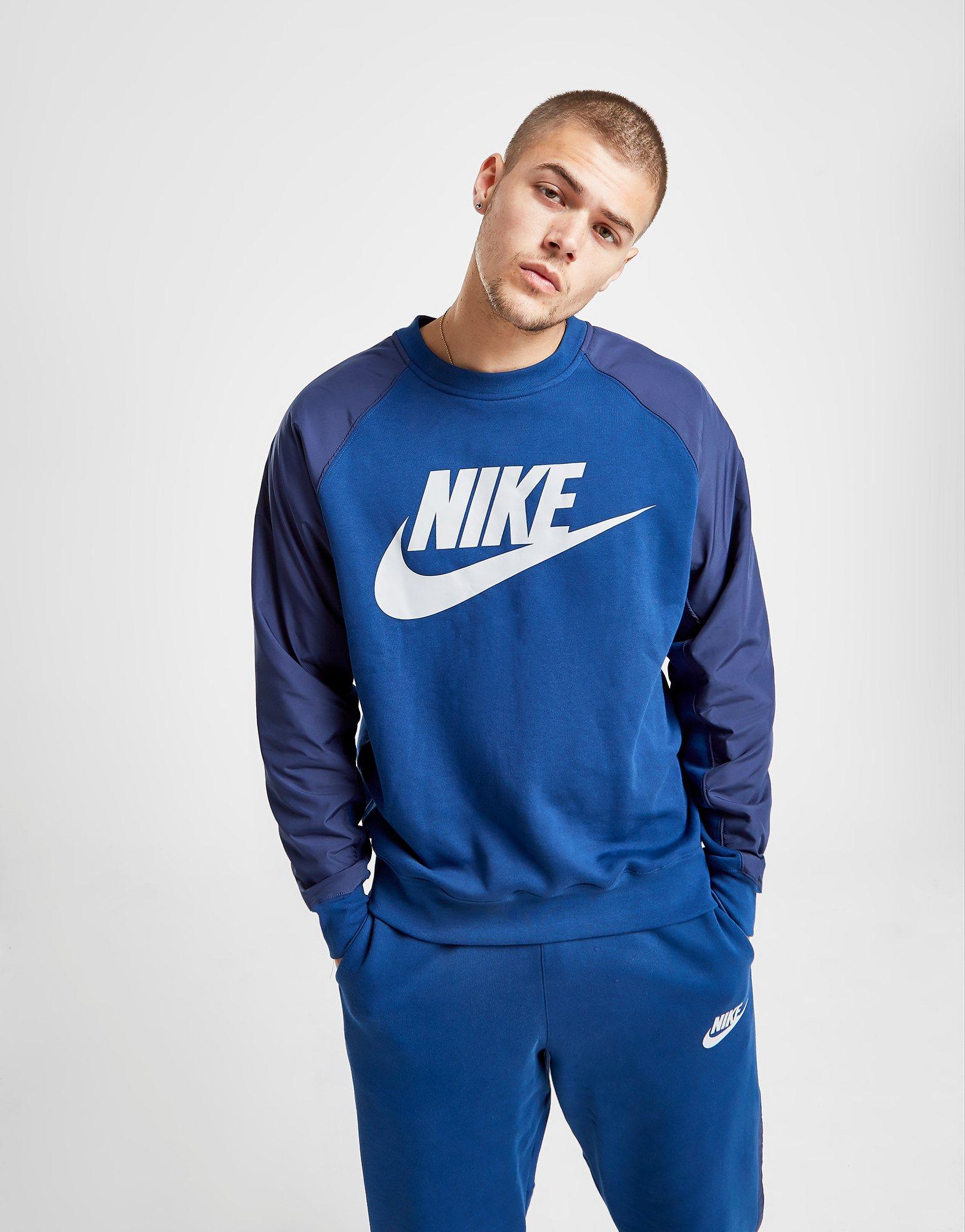 nike hybrid crew tracksuit