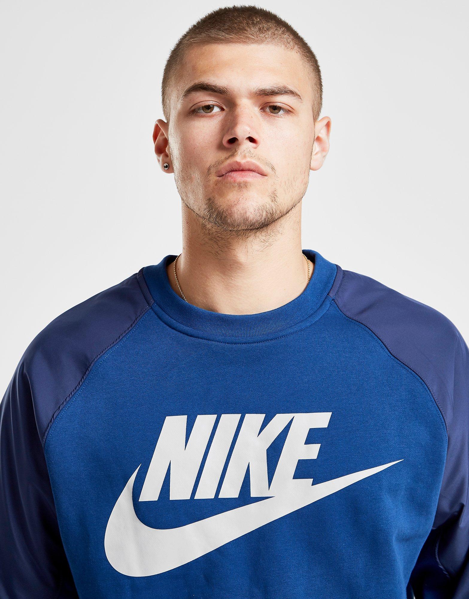 nike hybrid crew sweatshirt