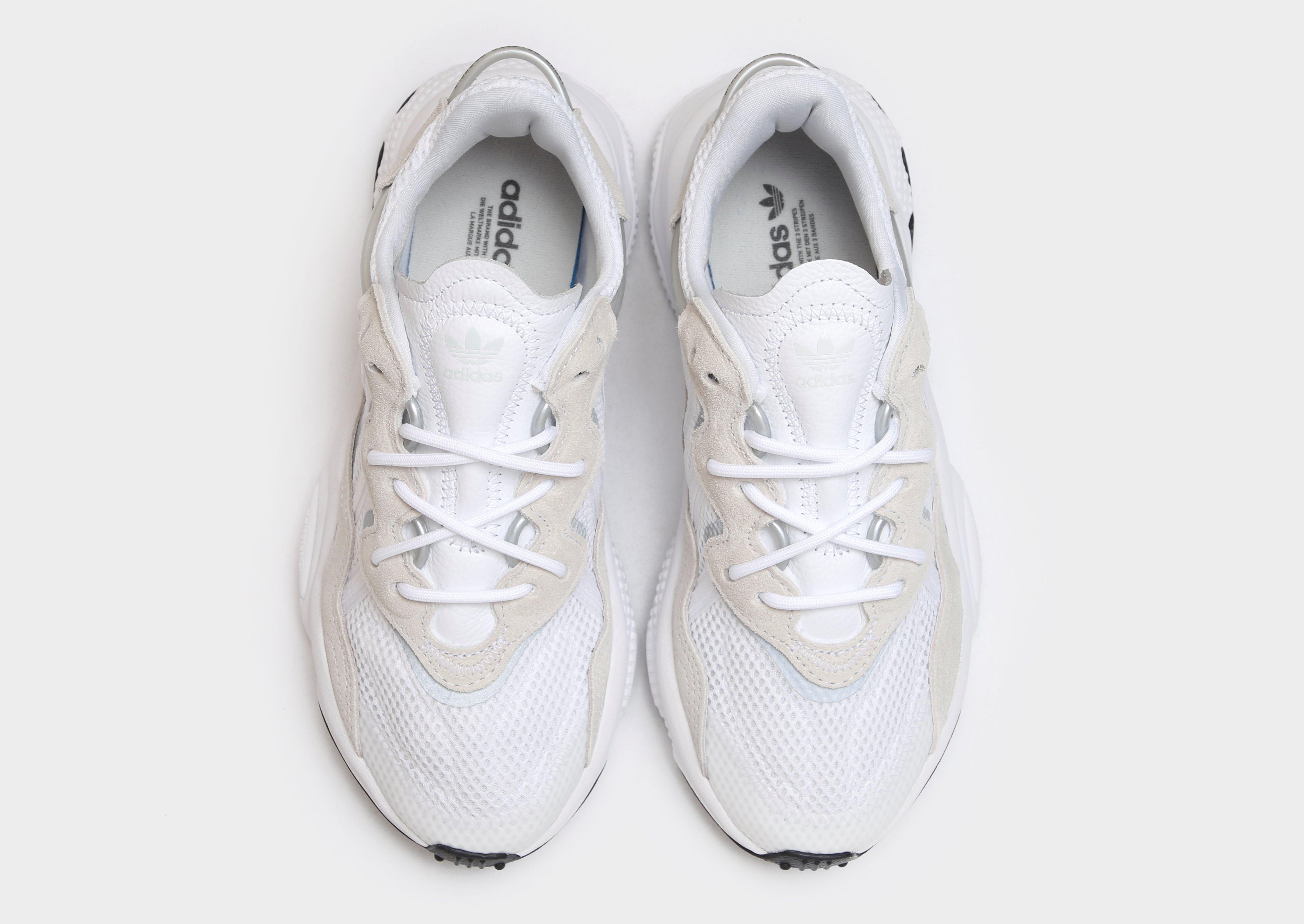 all white ozweego women's