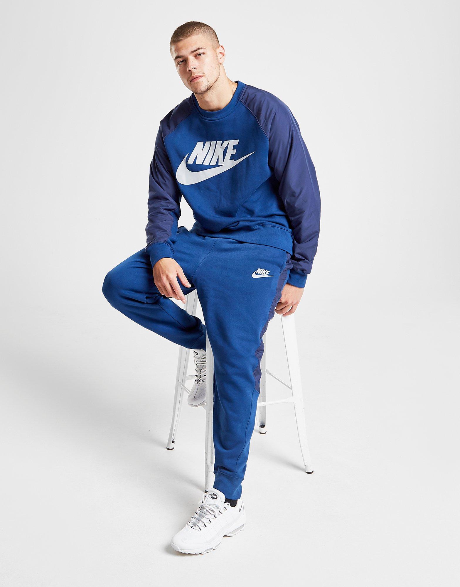 nike hybrid track pants navy - zetaphi 