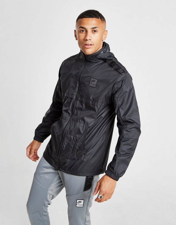 nike air max woven lightweight jacket black