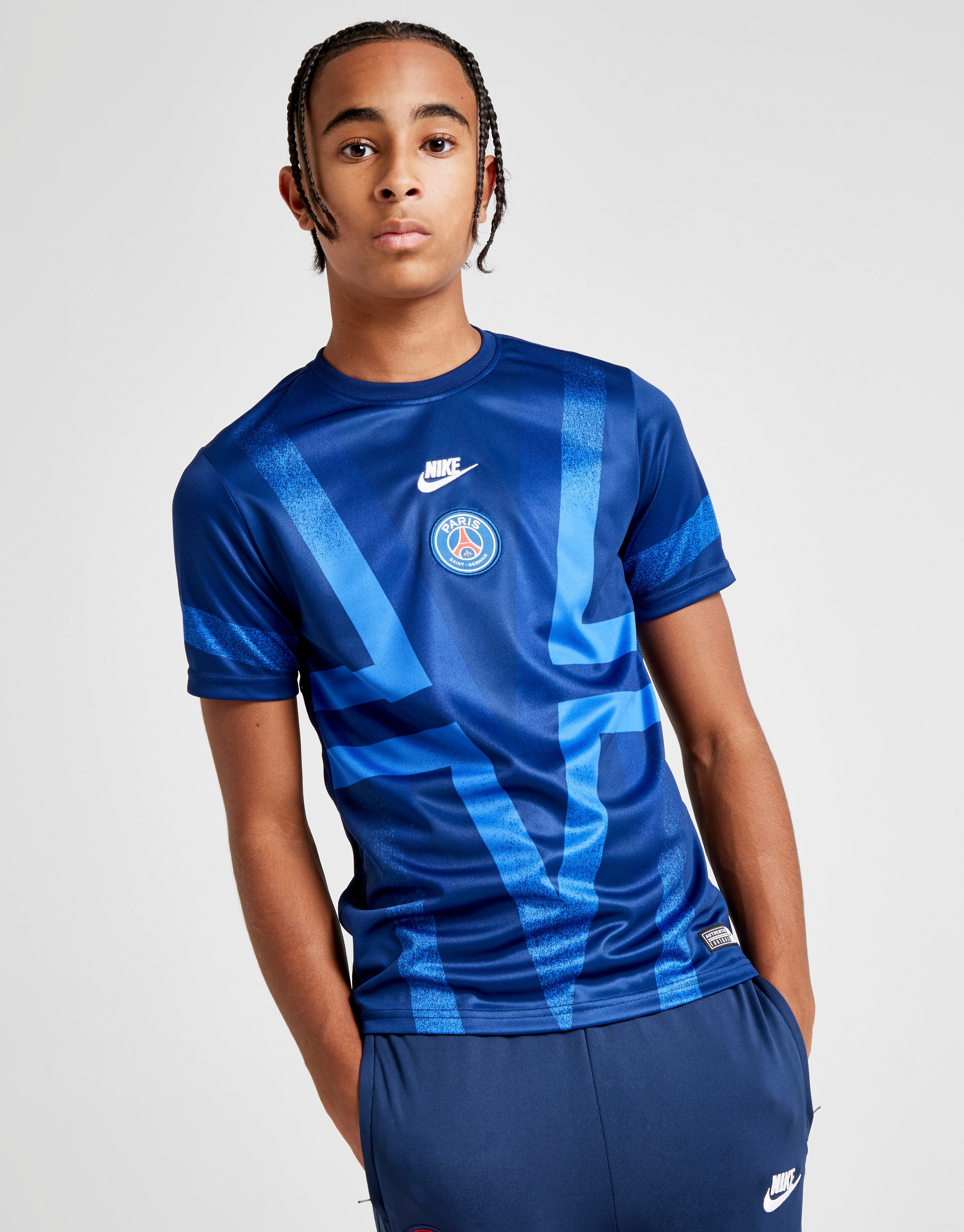 Buy Blue Nike Paris Saint Germain Strike GPX T-Shirt Junior | JD Sports ...