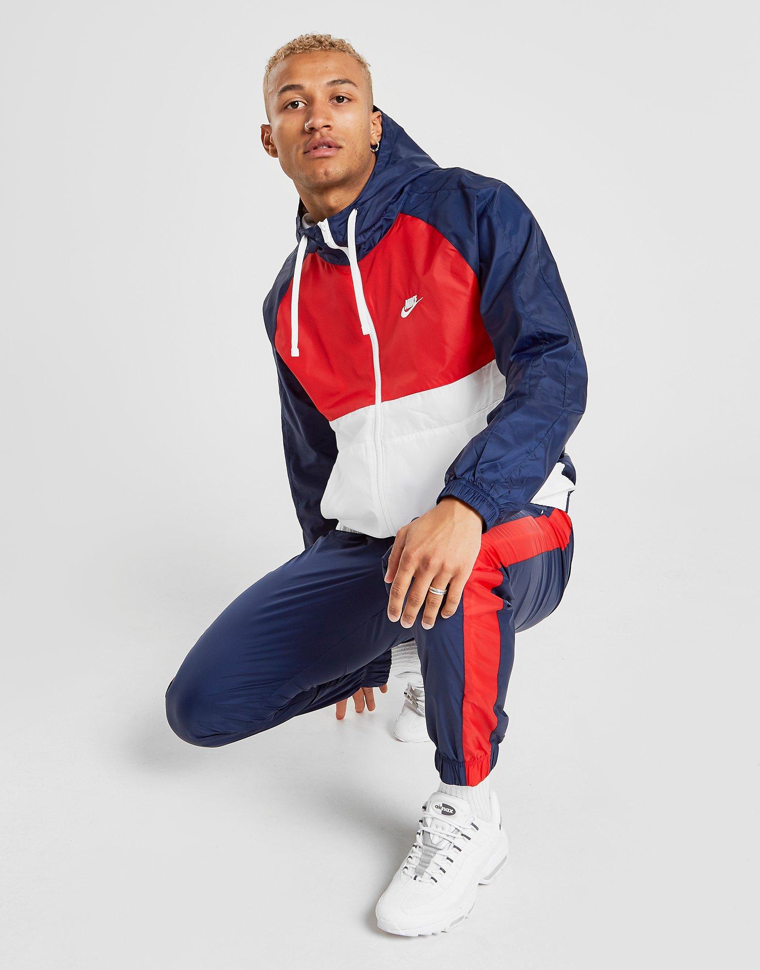nike red white blue tracksuit