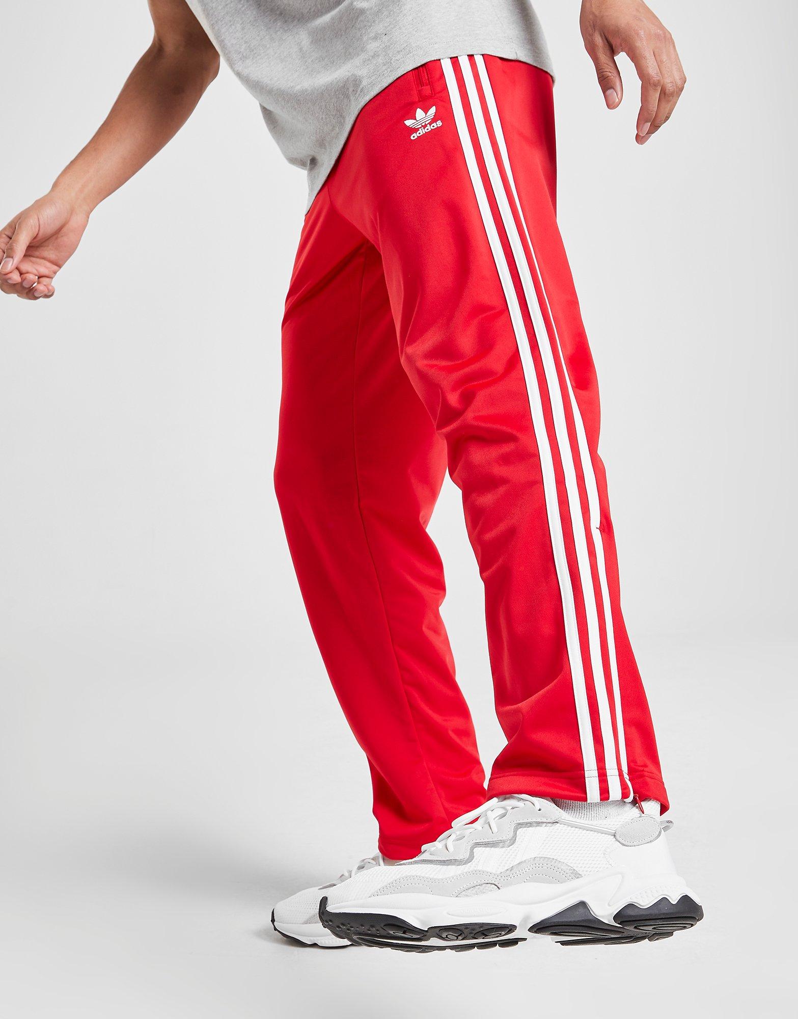 adidas firebird tracksuit red