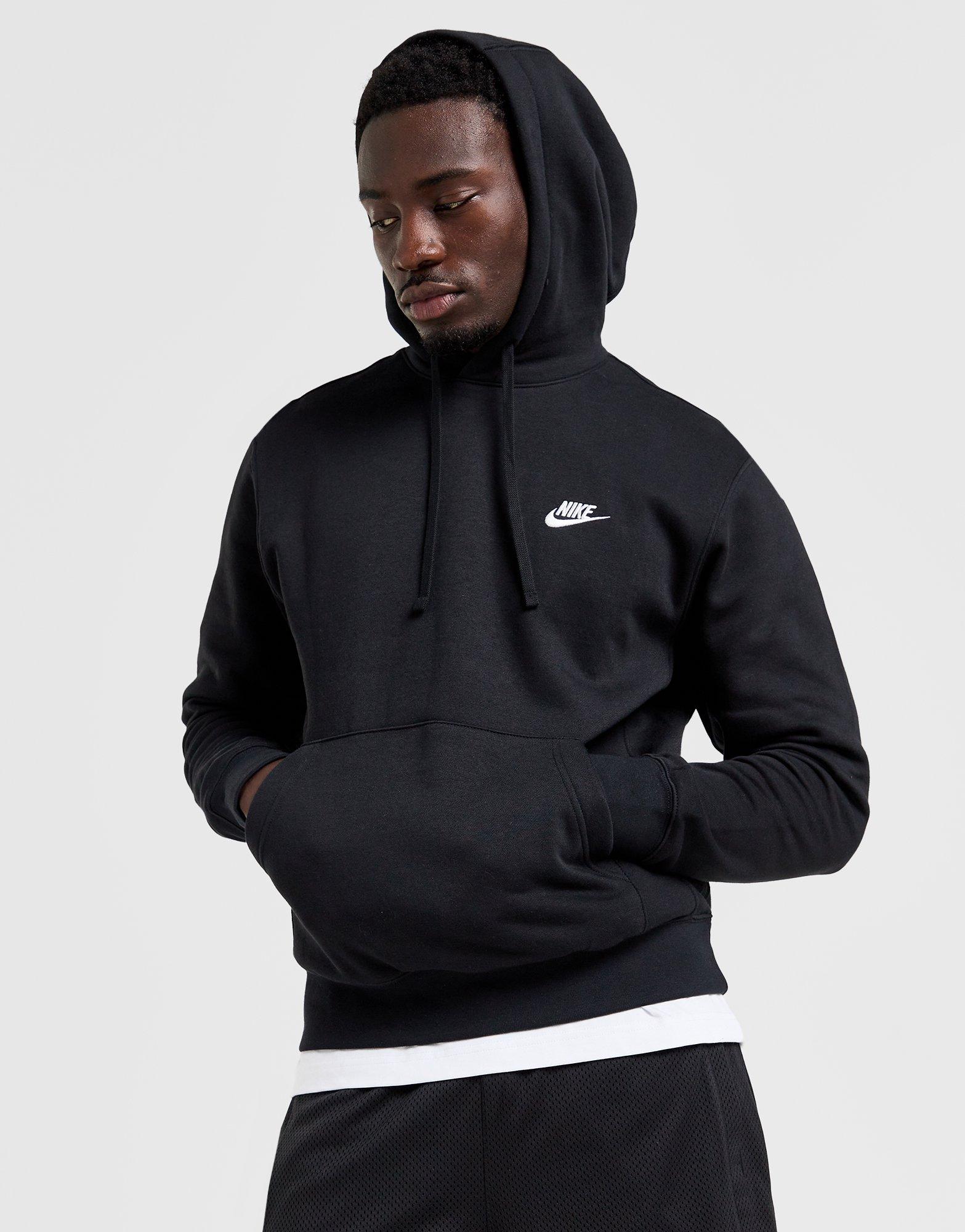 Black nike funnel neck hoodie online