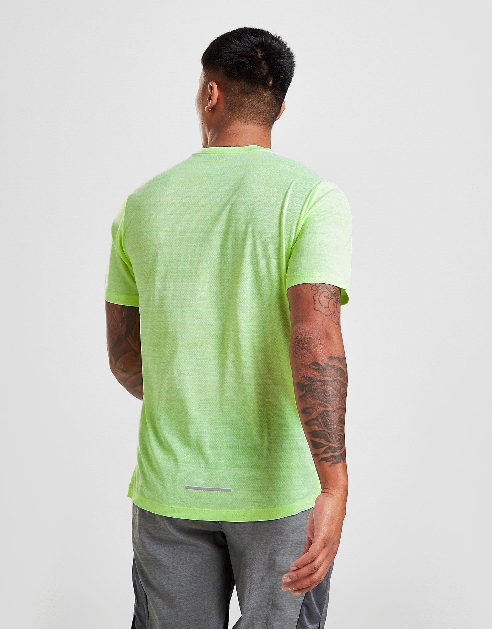 nike miler t shirt yellow