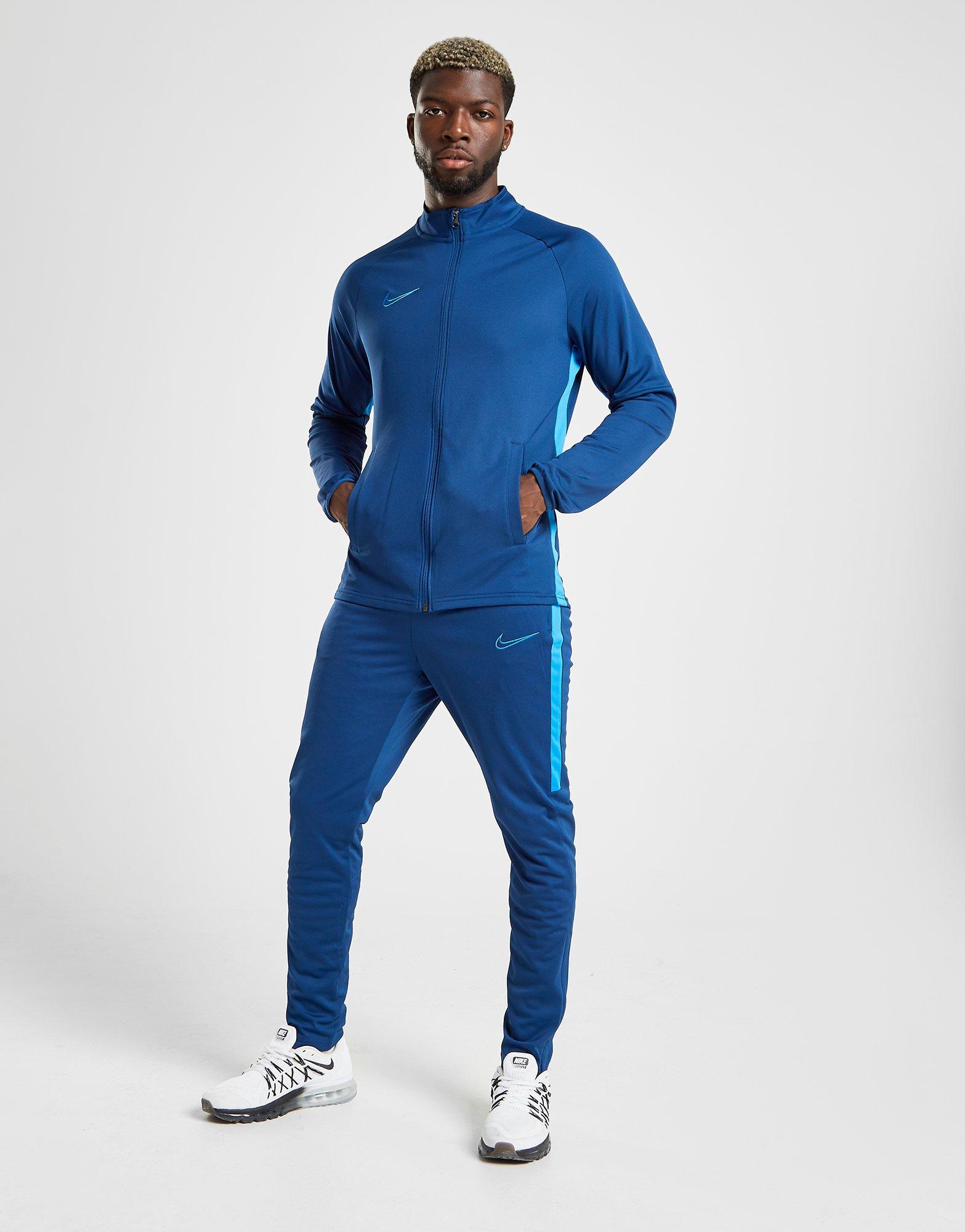 blue nike academy tracksuit