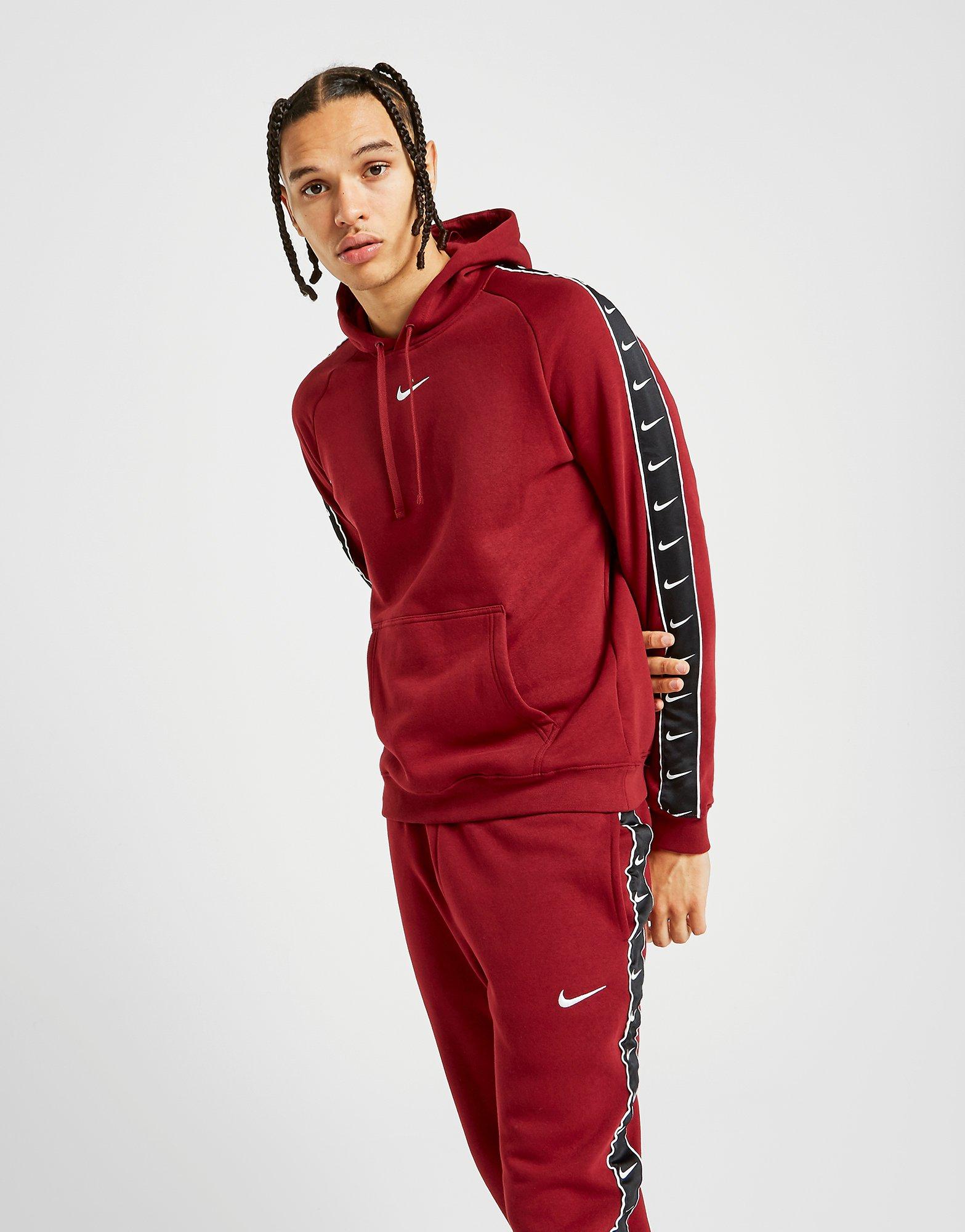 jd sports nike tape hoodie