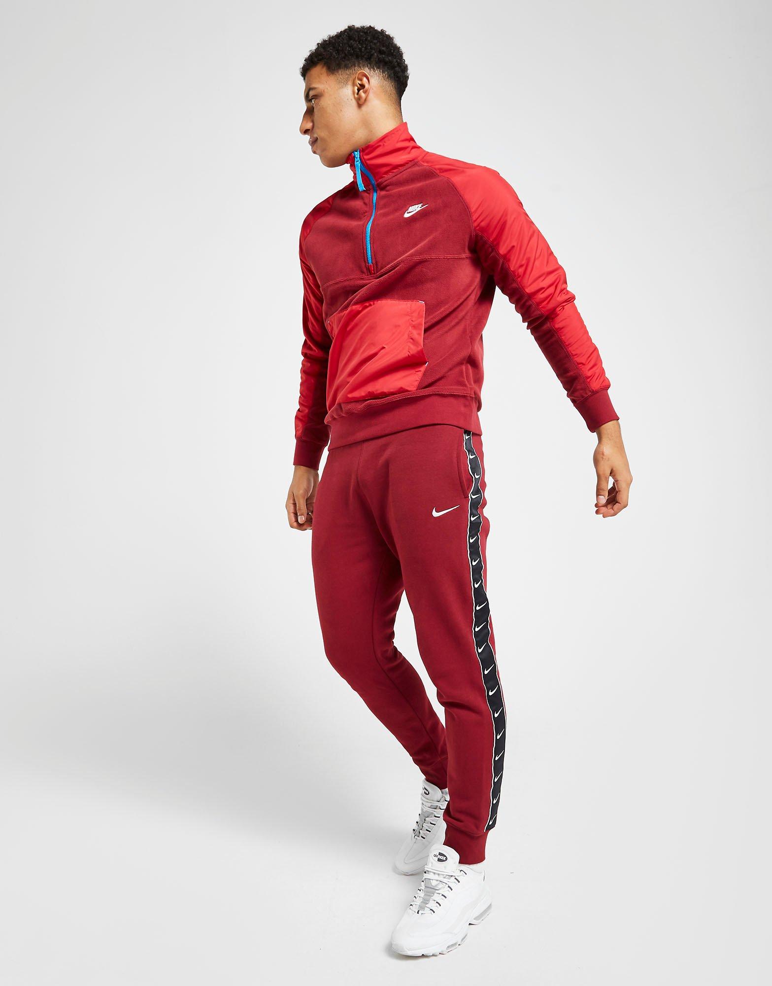 nike gel tape cuffed tracksuit