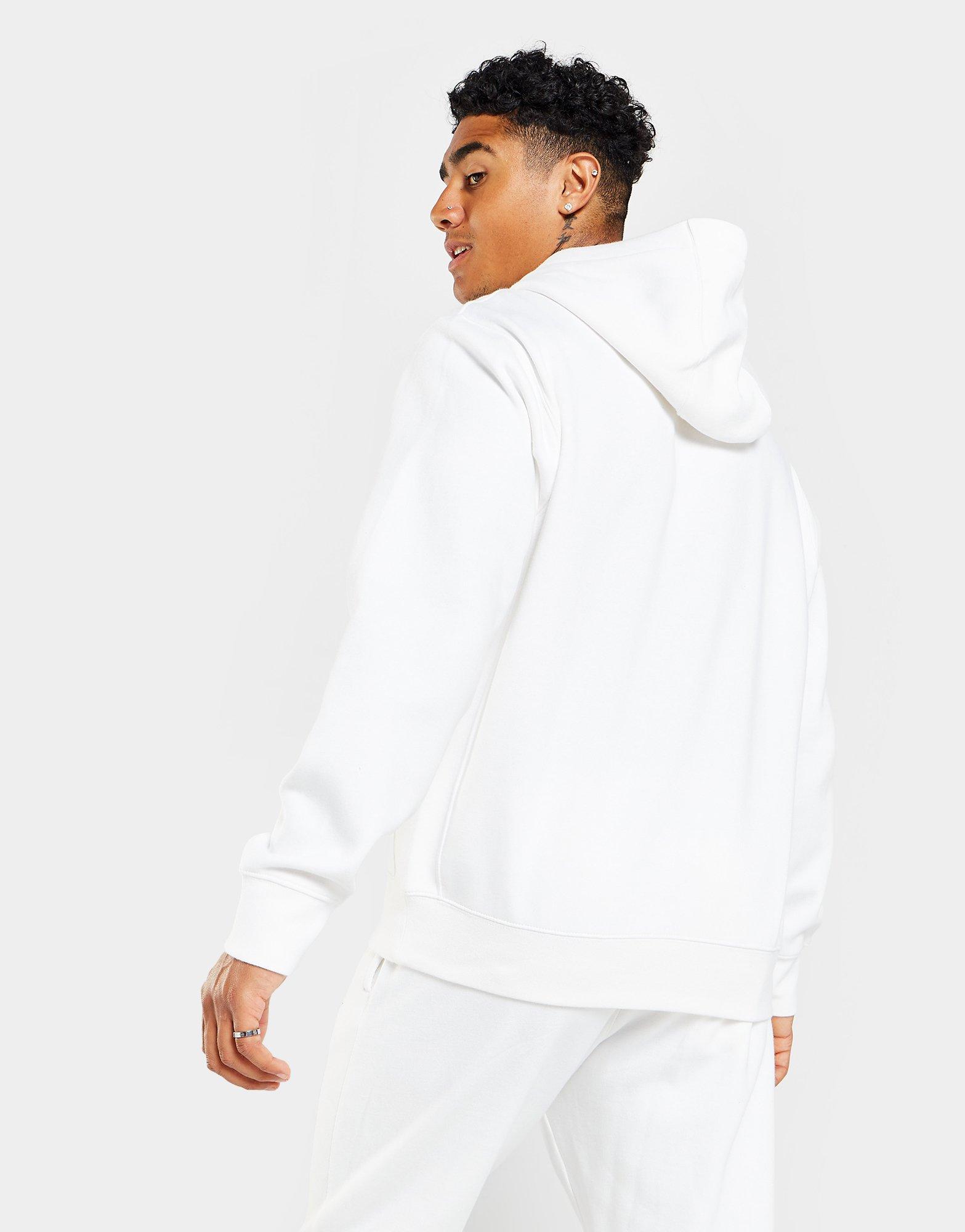 Nike Sportswear Club Fleece Overhead Hoodie - White/Black