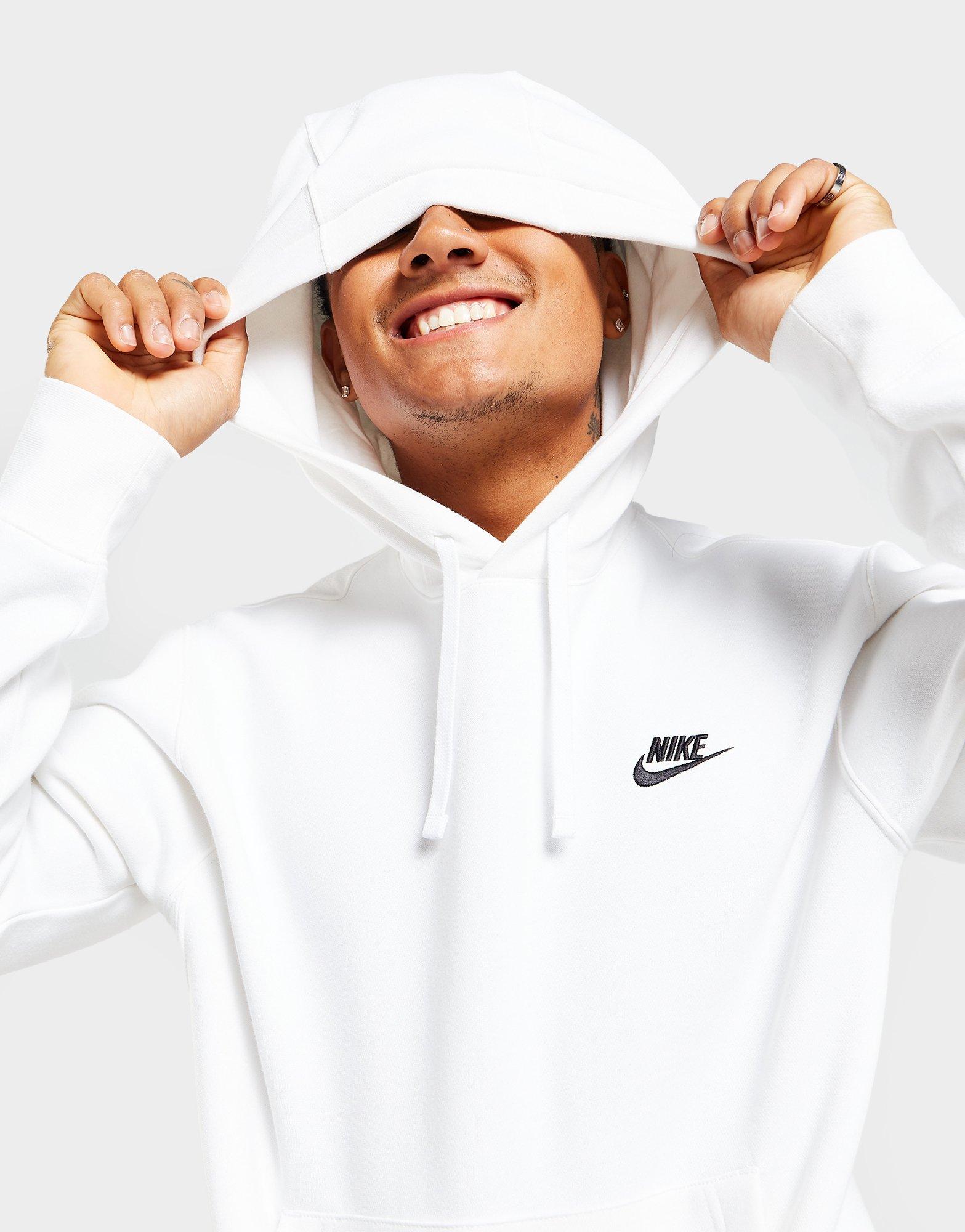 Sweat à capuche Nike Sportswear SP Fleece BB Blanc pour Homme