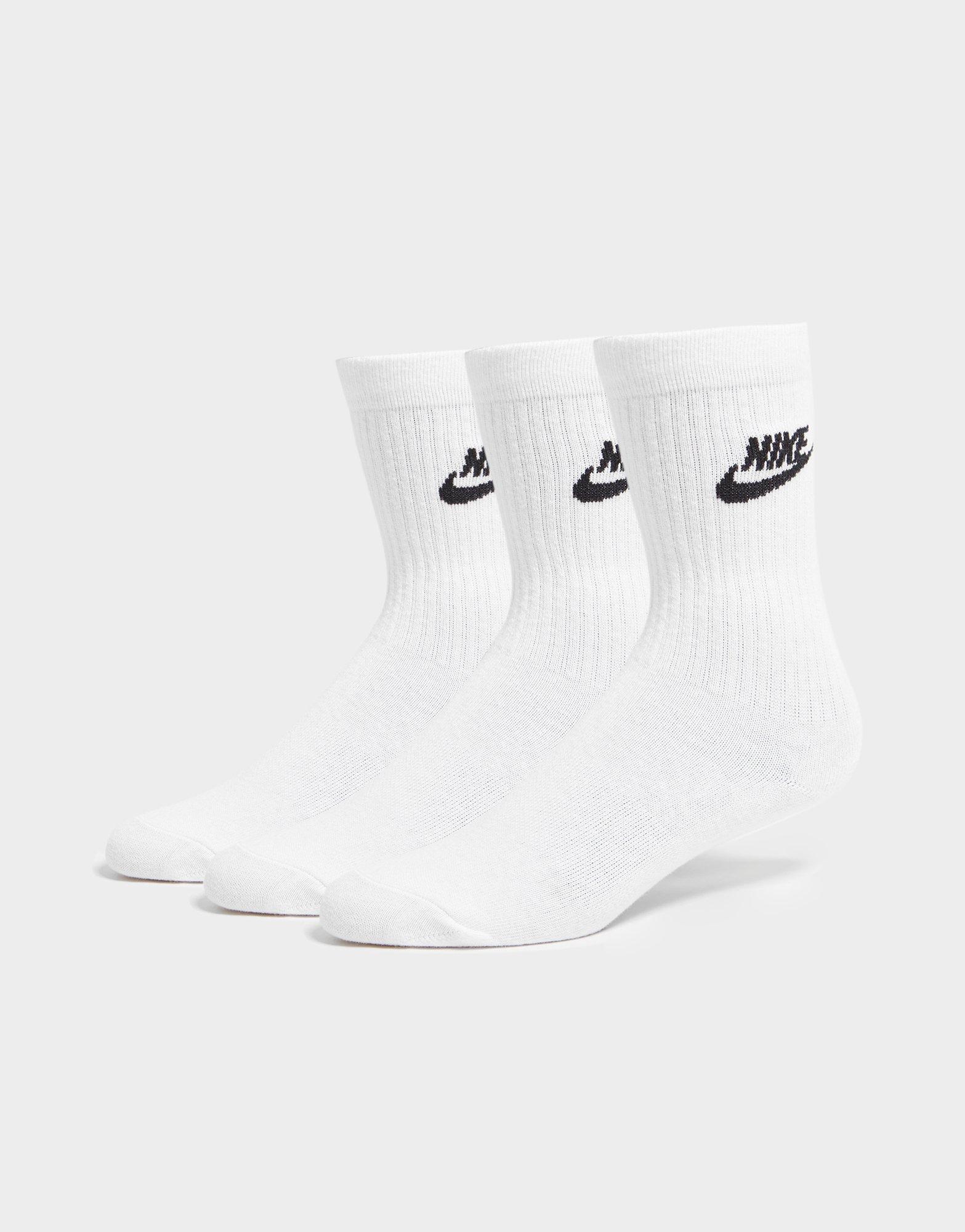 IJver het beleid Sluimeren Wit Nike 3 Pack Essential Sokken Heren - JD Sports Nederland