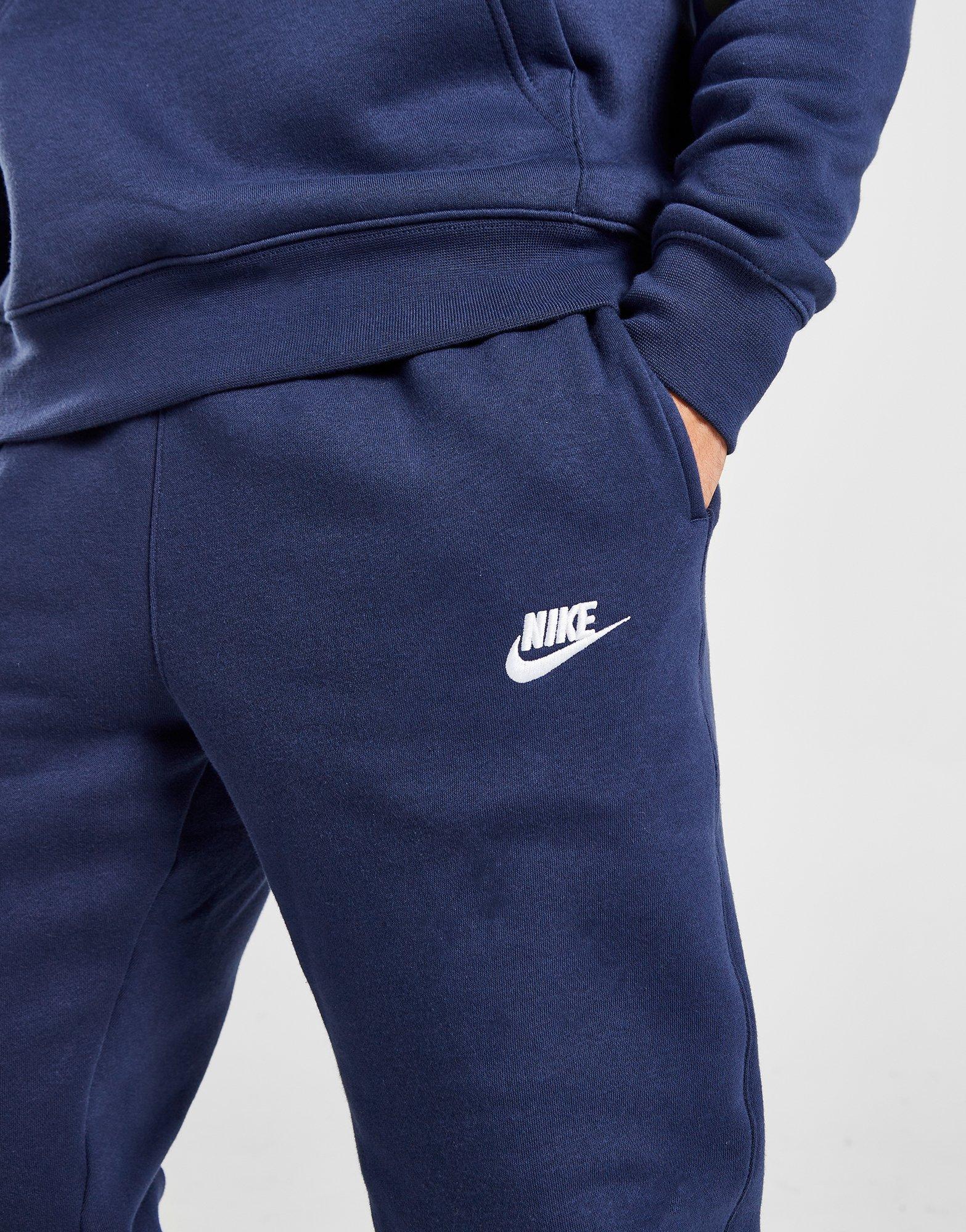 Nike foundation fleece joggers navy hot sale