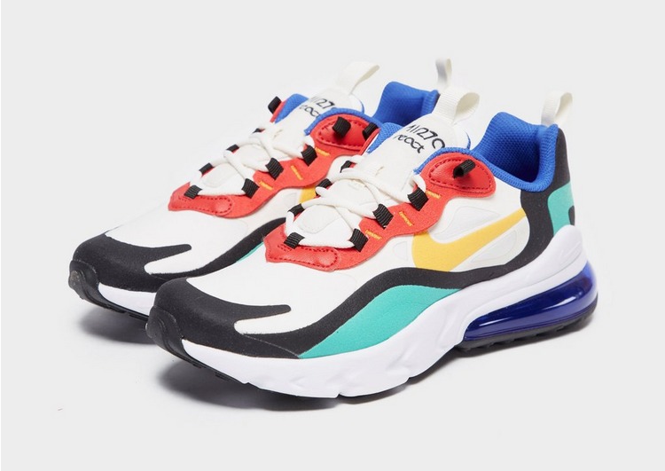 Buy White Nike Air Max 270 React Junior | JD Sports