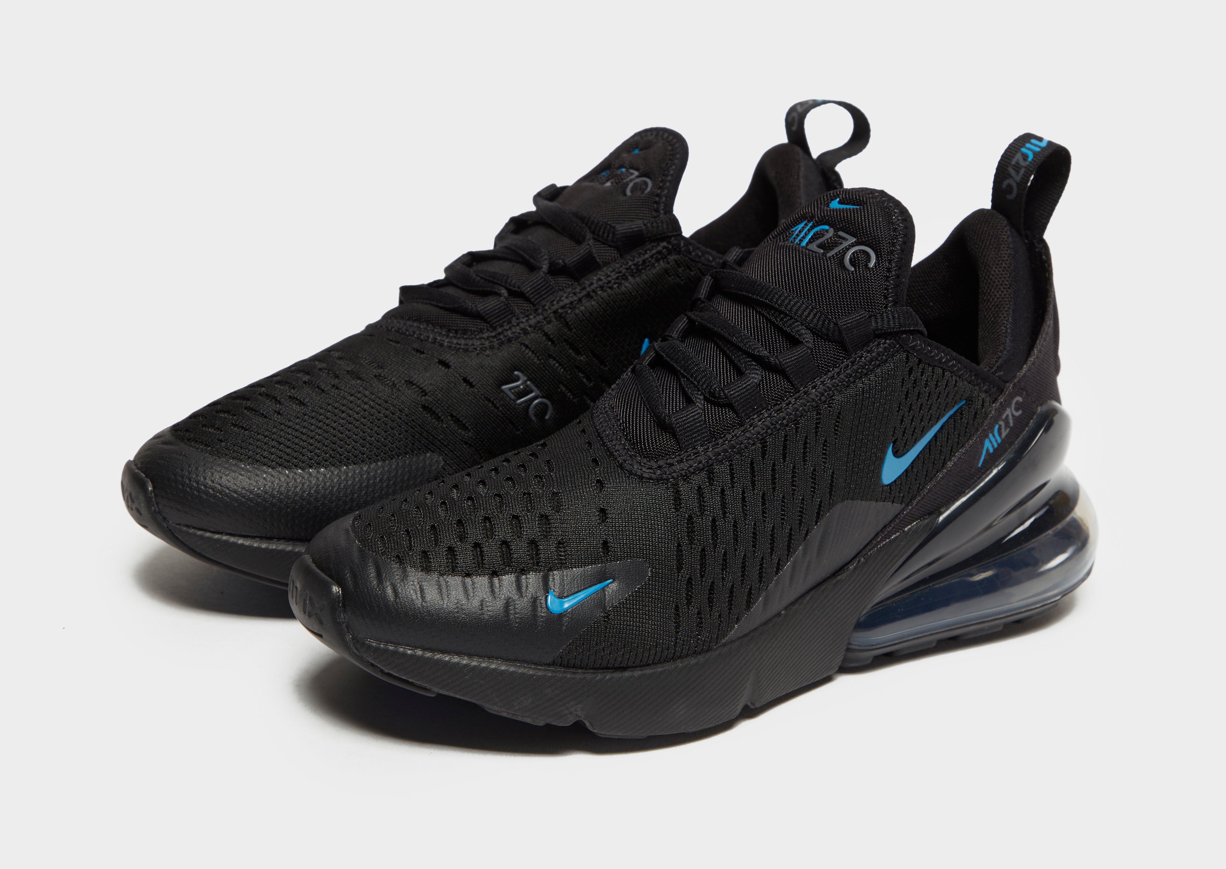 nike air max 270 junior blue and black