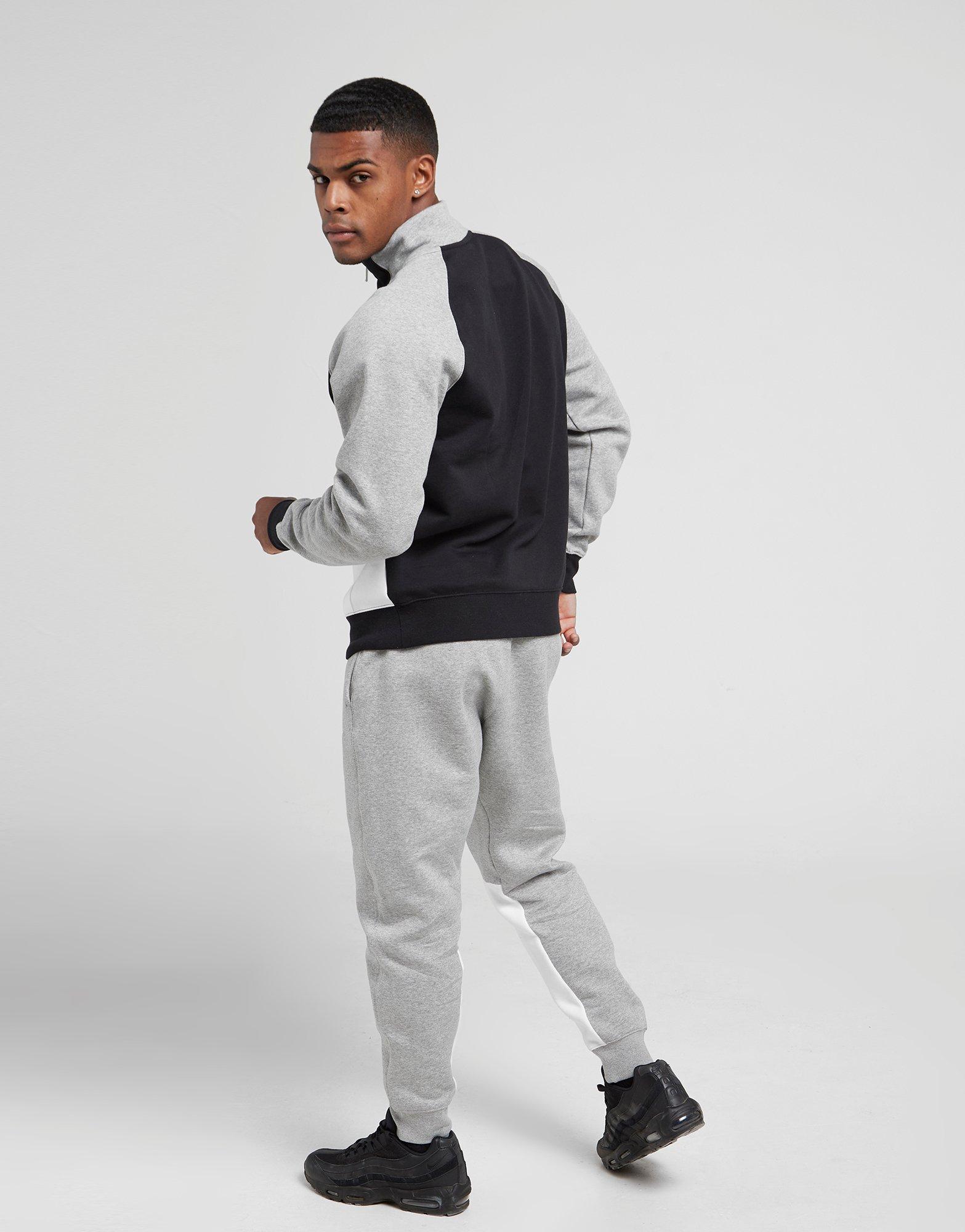 nike chariot fleece full tracksuit grey