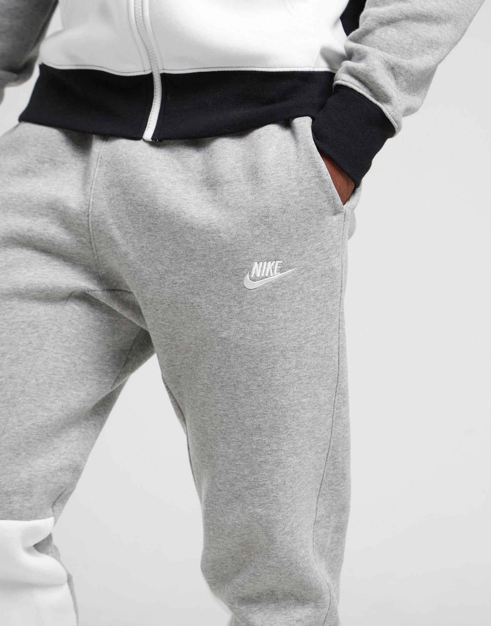 nike chariot fleece full tracksuit grey