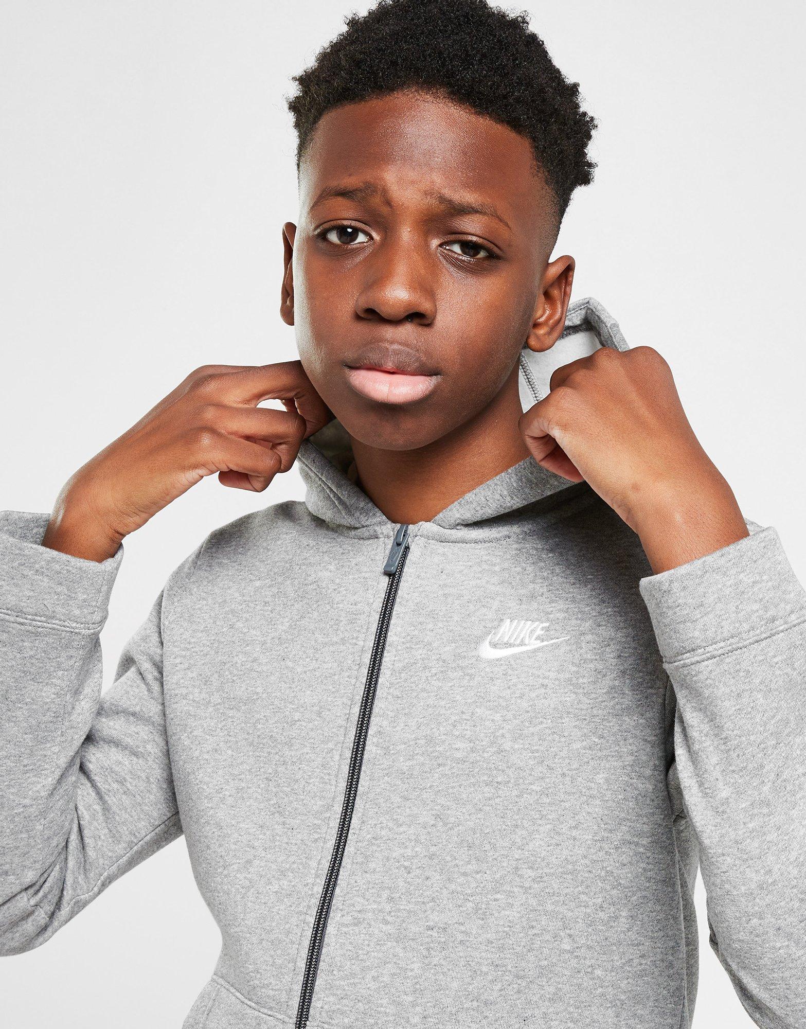 Grey Nike Sportswear Fleece Tracksuit Junior - JD Sports Global