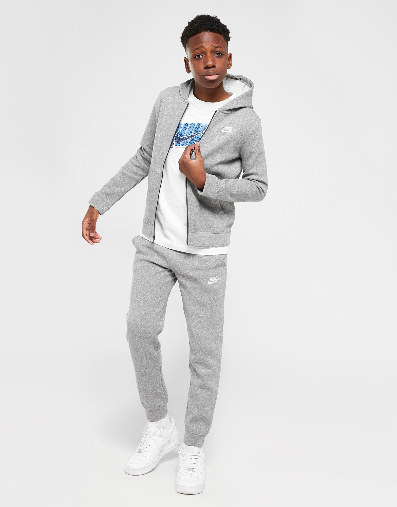 Grey Nike Sportswear Fleece Tracksuit Junior - JD Sports Global