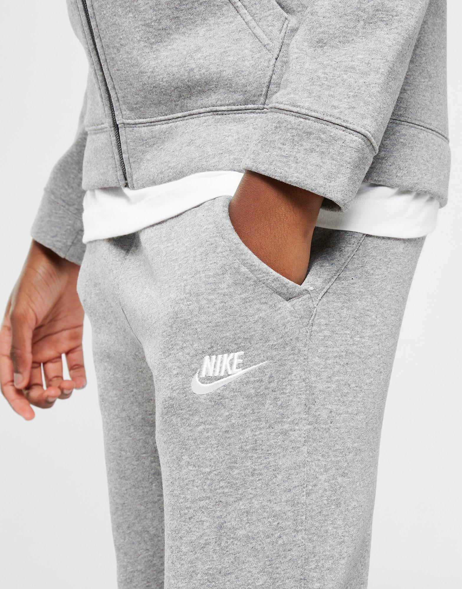 nike junior fleece tracksuit