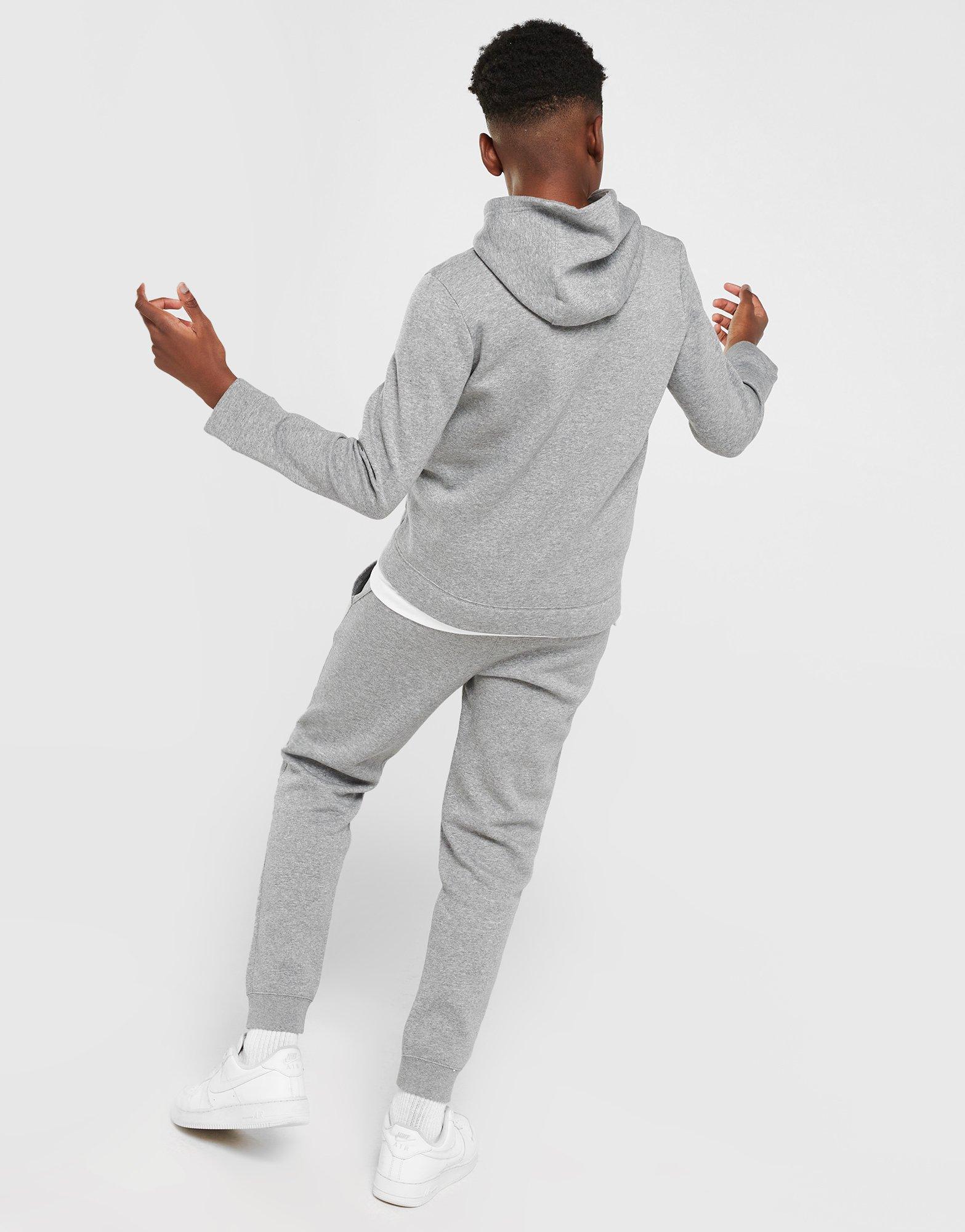 Grey Nike Sportswear Fleece Tracksuit 