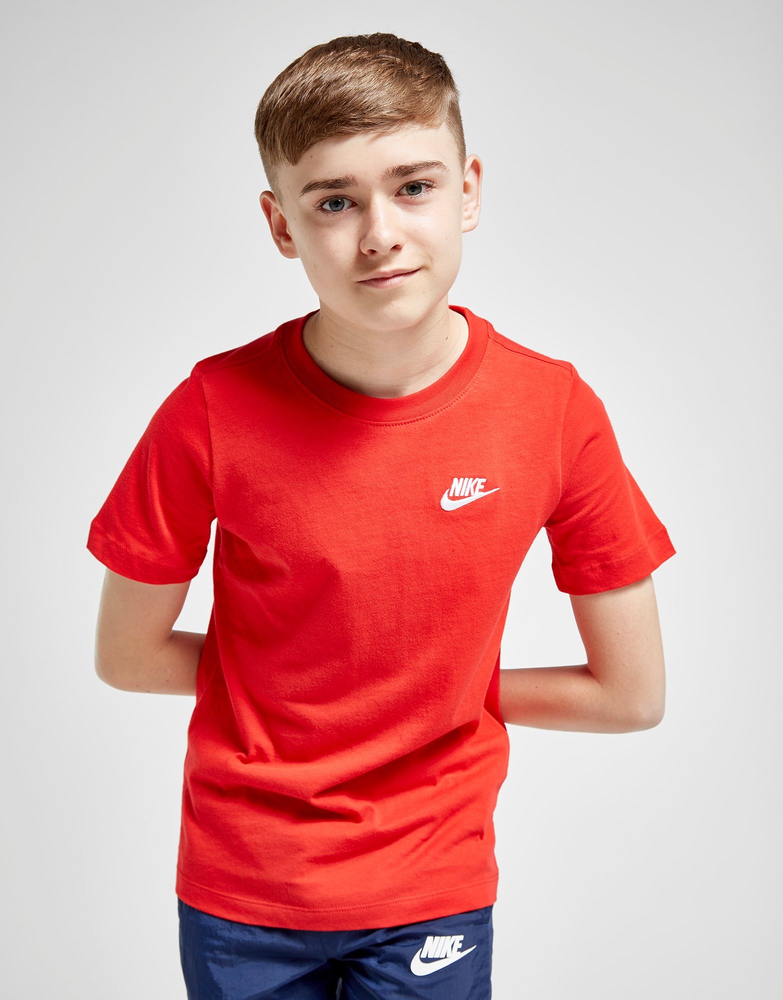 Red Nike Small Logo T-Shirt Junior - JD Sports Ireland