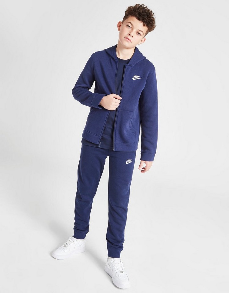 Blauw Nike Sportswear Fleece Tracksuit Junior JD Sports