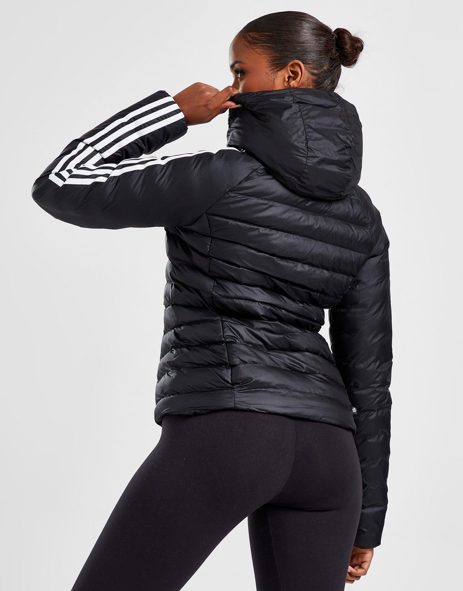 adidas originals slim fit padded jacket in black