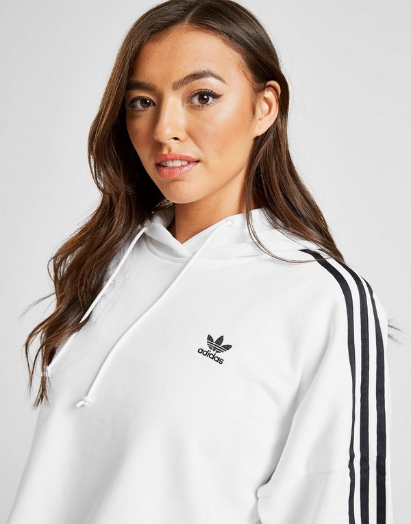 adidas originals sweat à capuche 3-rayures crop femme adidas originals sweat à capuche 3-rayures crop femme