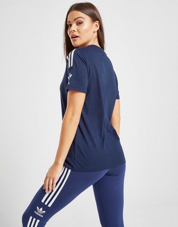 adidas Originals 3 Stripes Lock Up T Shirt | JD Sports Women's adidas Originals 3 Stripes Lock Up T Shirt| Finish Line
