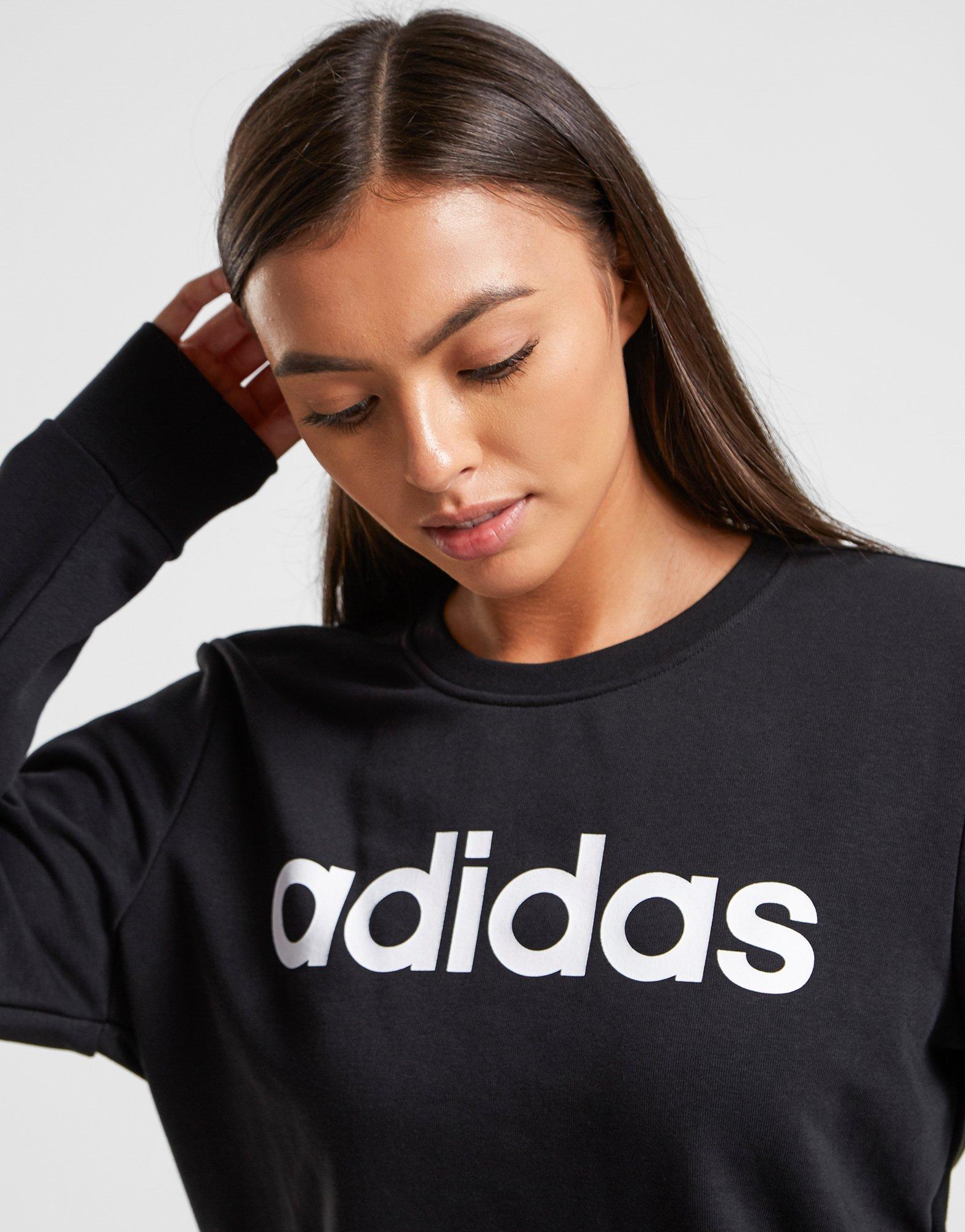 adidas core logo crew sweatshirt