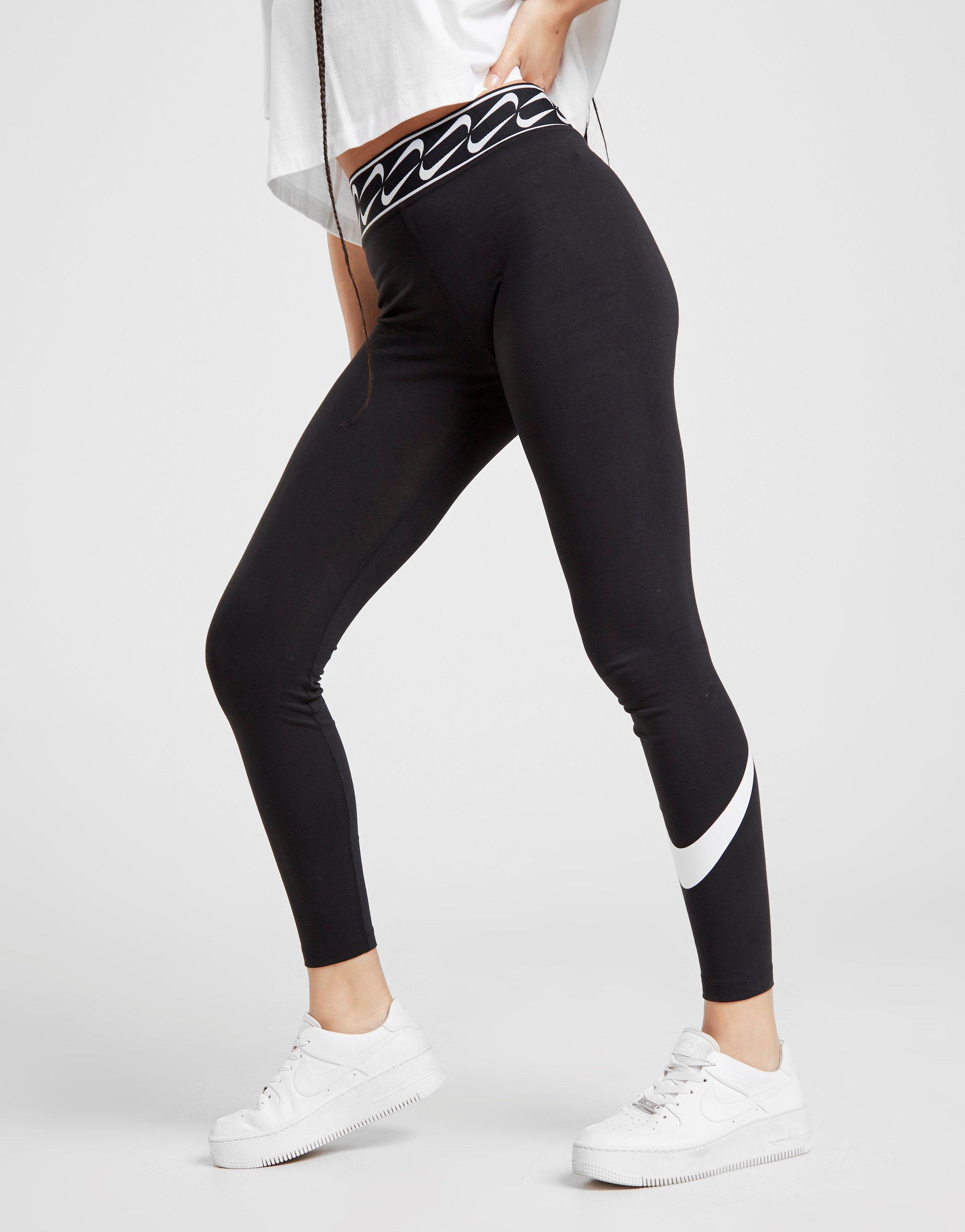 nike high waisted swoosh leggings