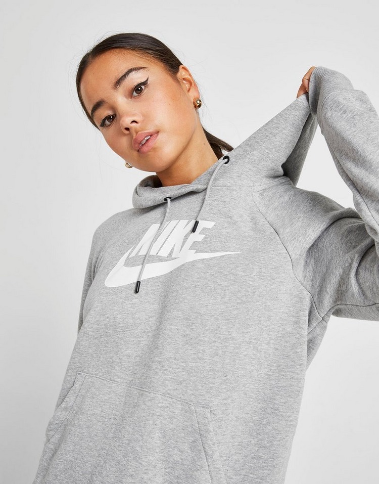 Koop Grijs Nike Essential Logo Overhead Hoodie Dames | JD Sports