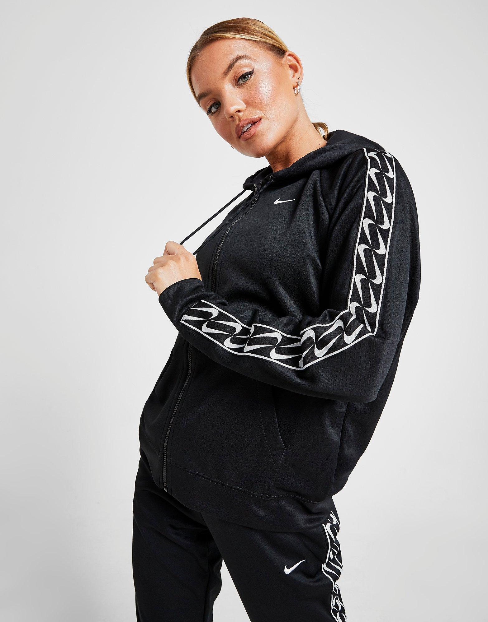 nike tape poly tracksuit womens