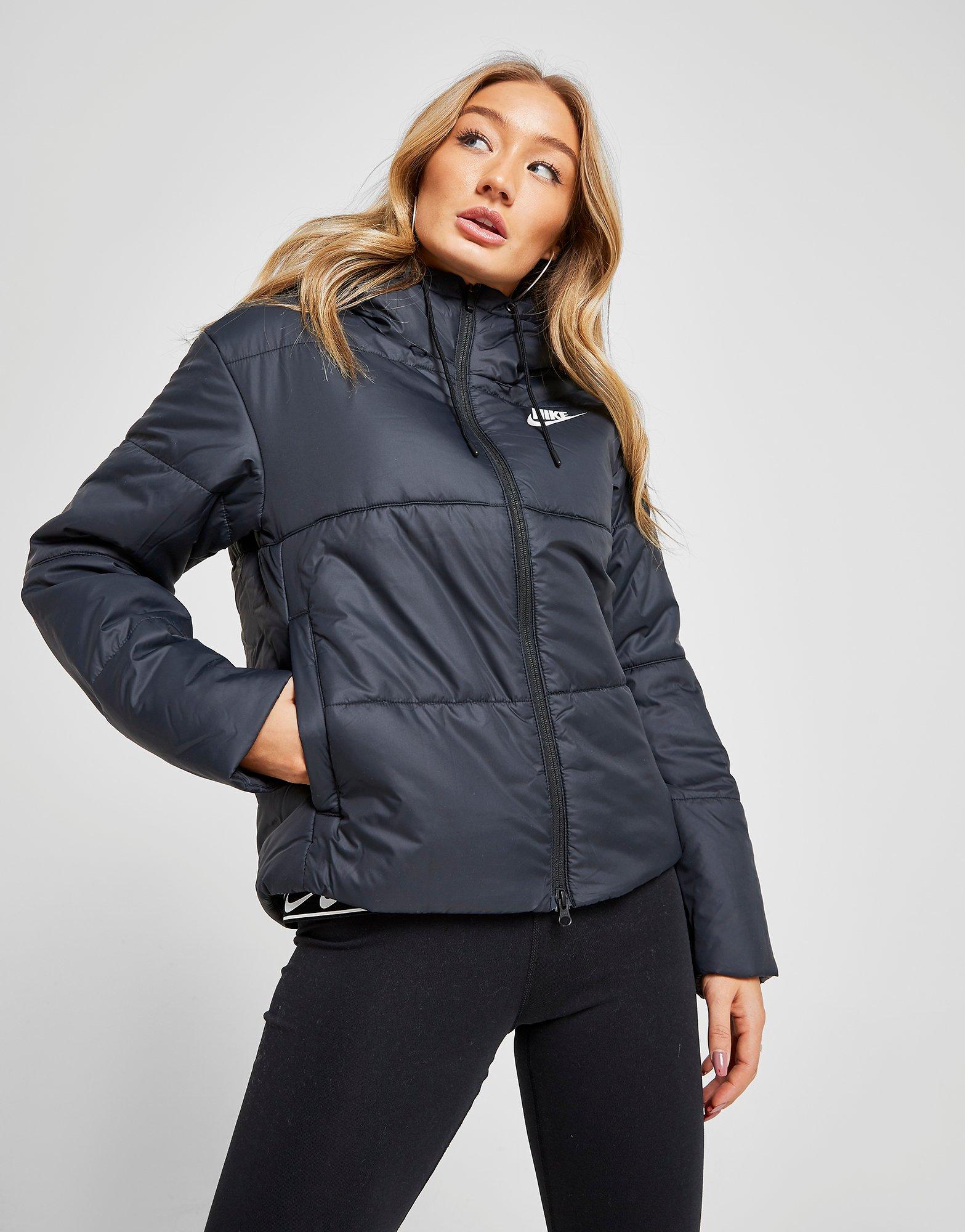 nike swoosh padded jacket women's