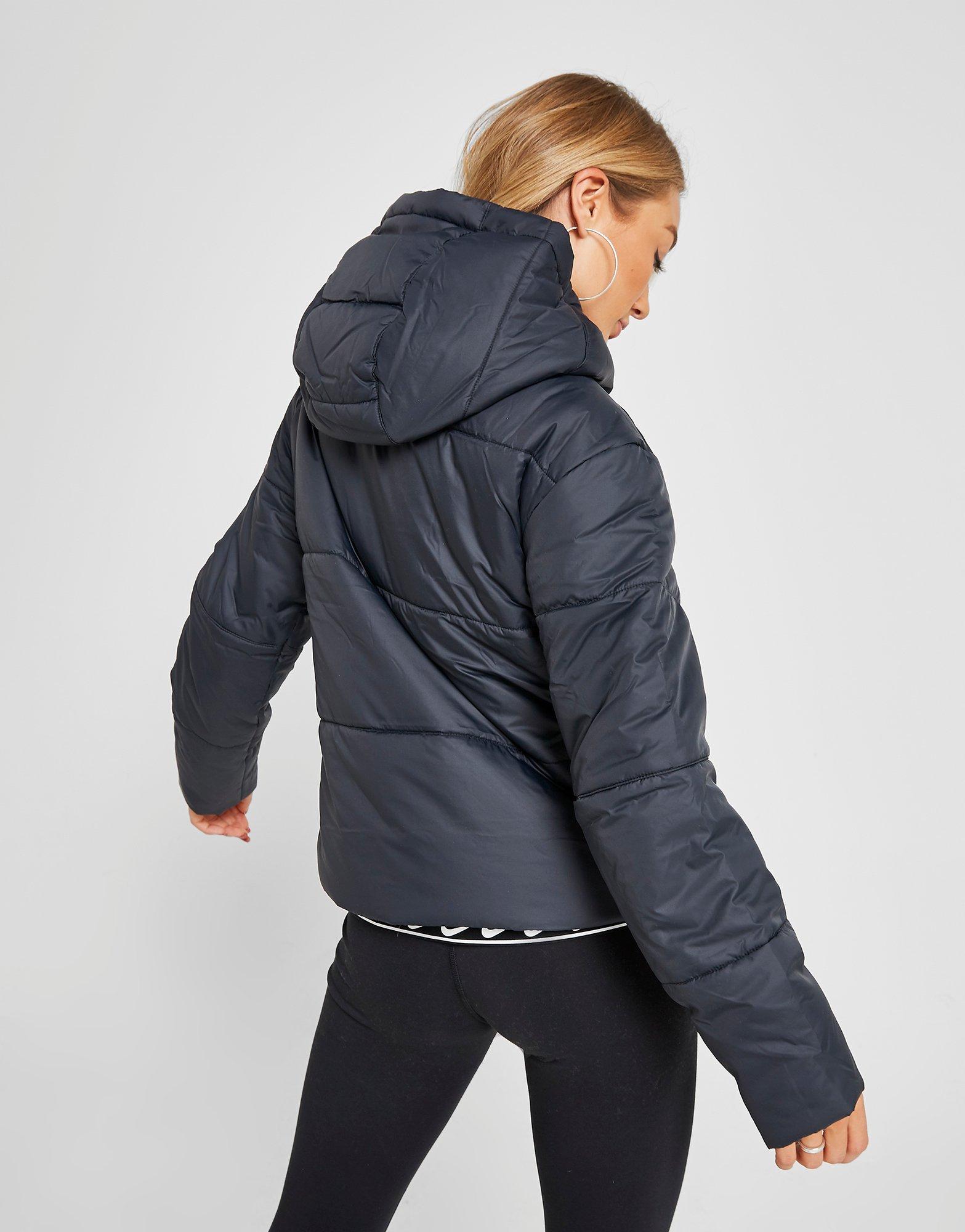 nike running padded hooded jacket