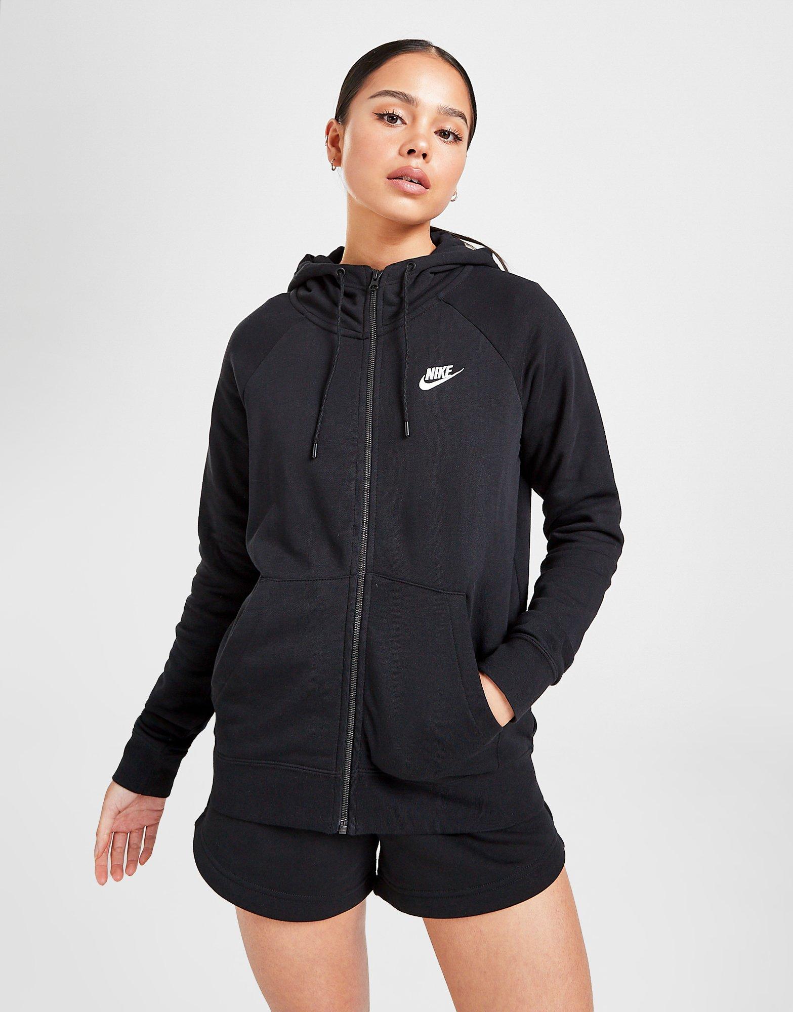 nike long zip hoodie