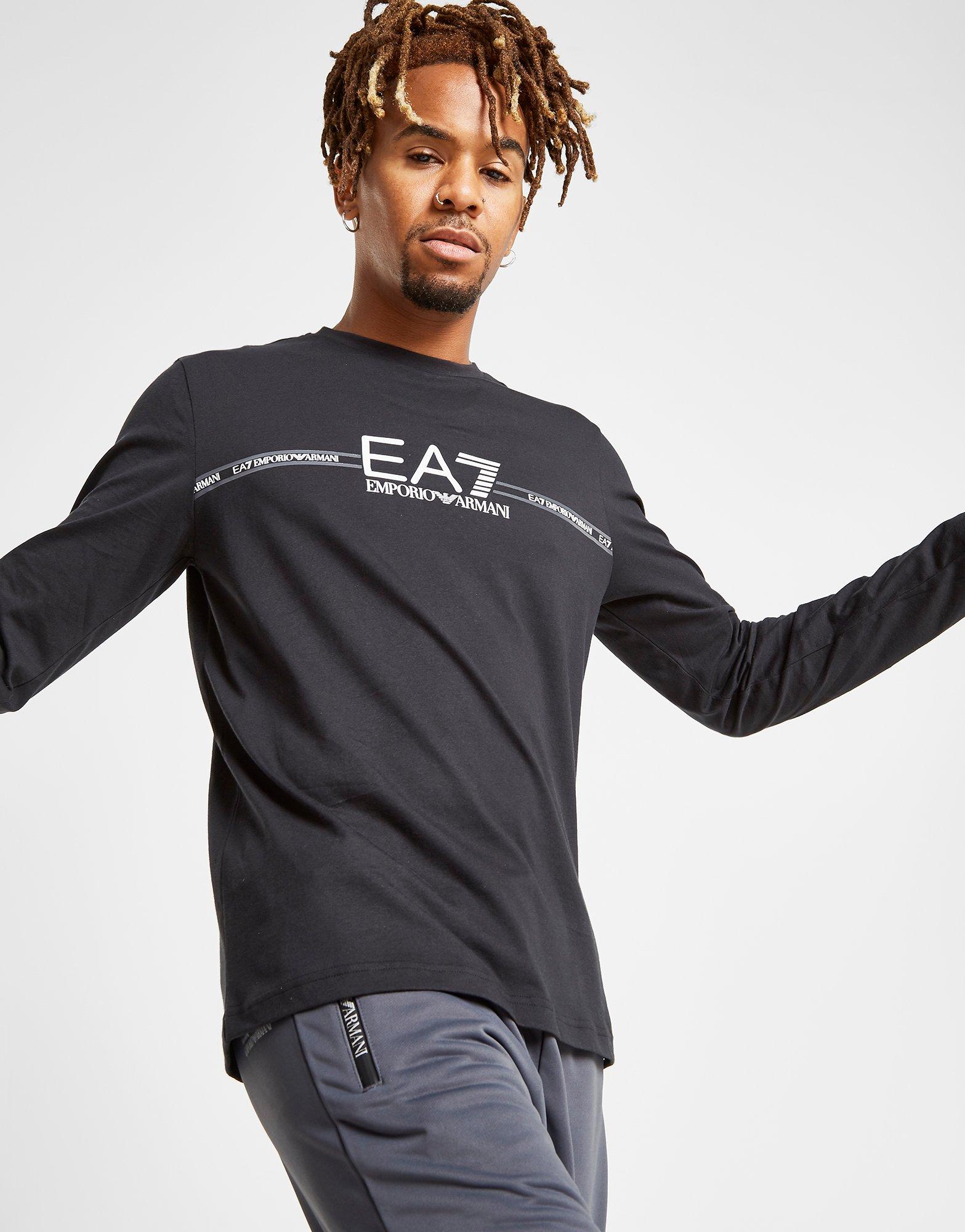 emporio armani ea7 central logo crew sweatshirt