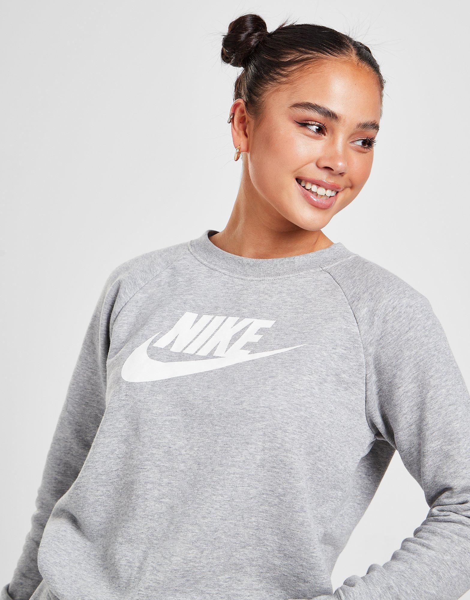 Grey Nike Essential Futura Crew 