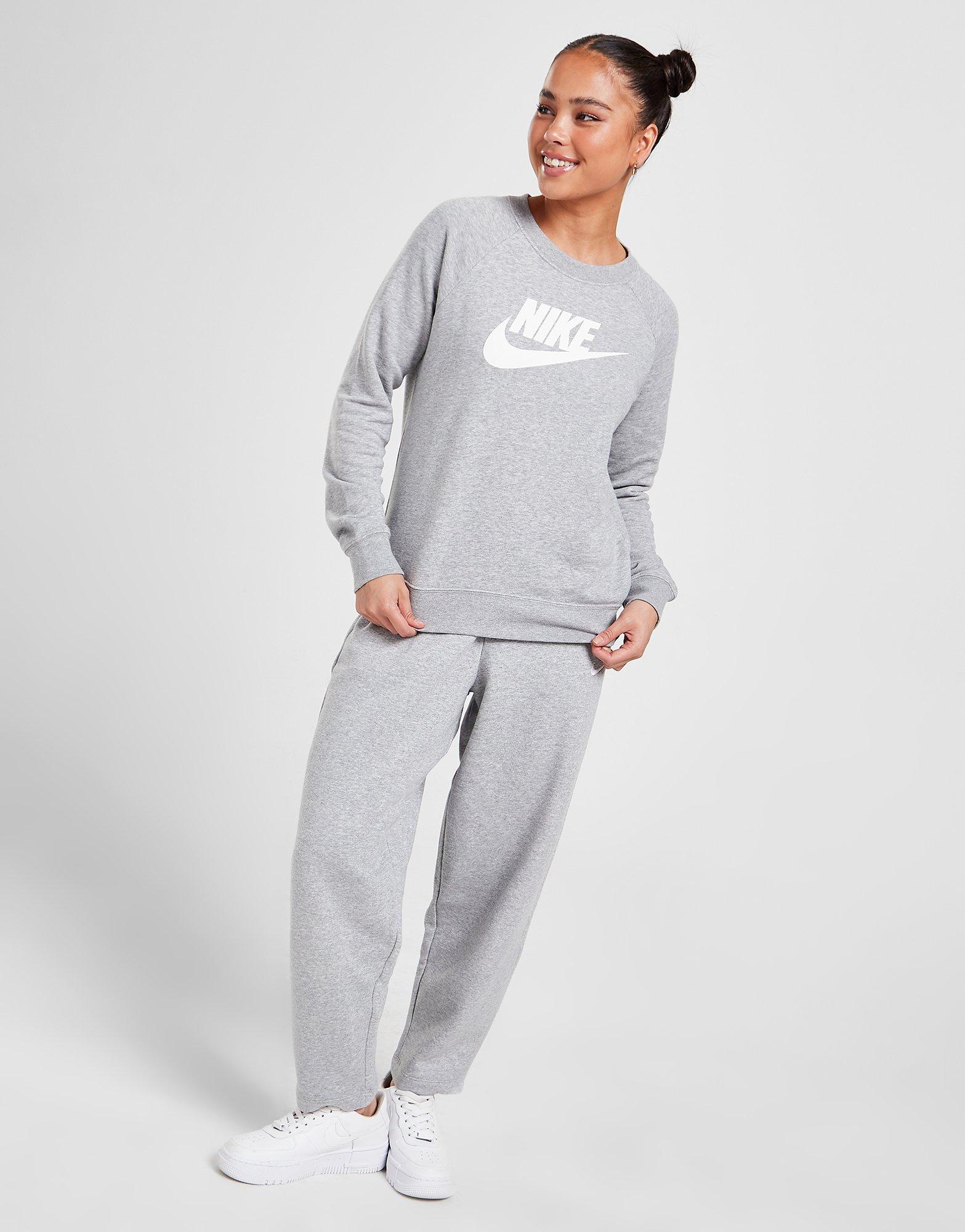 nike essential futura crew sweatshirt grey