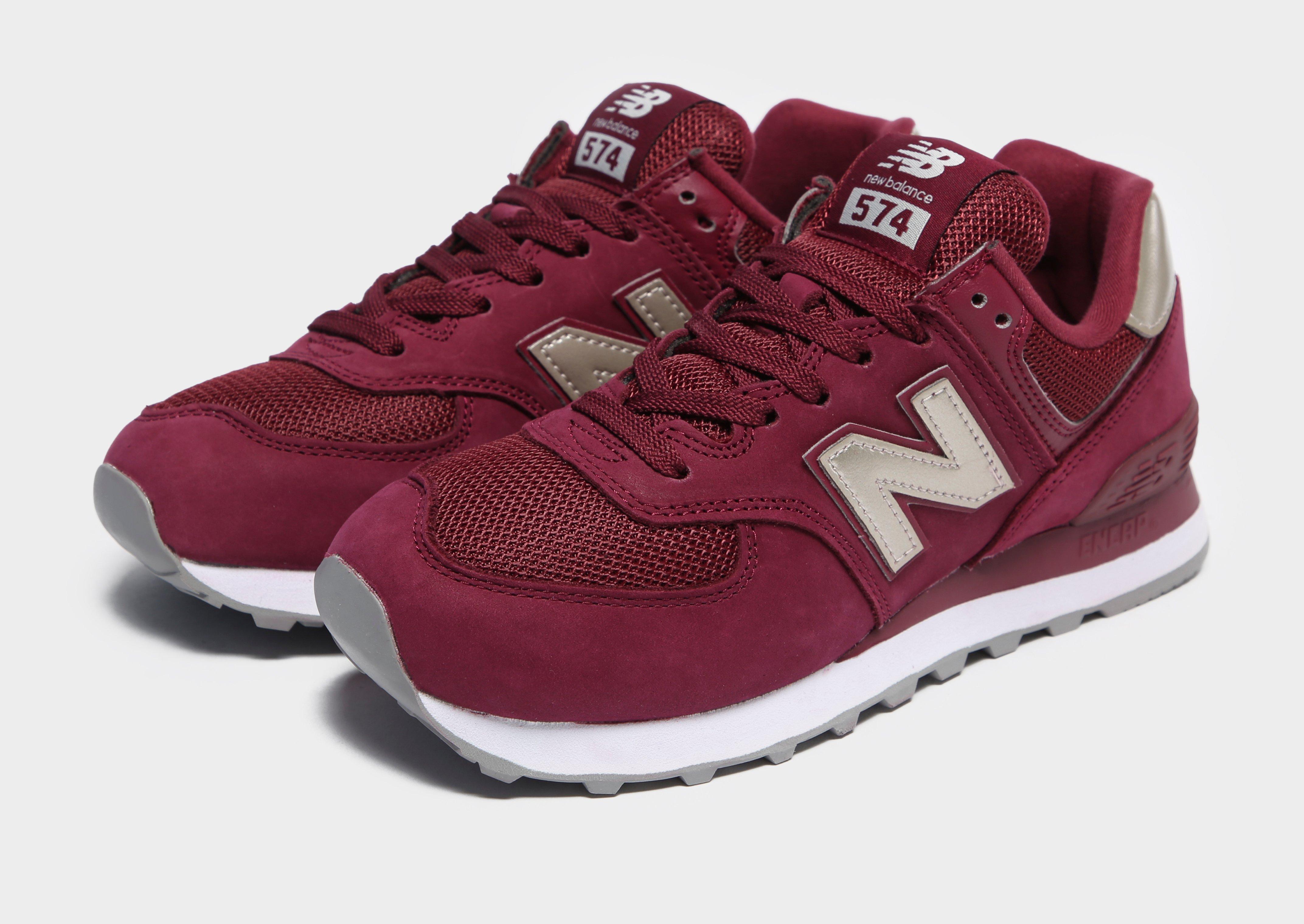 new balance 574 sport femme rouge