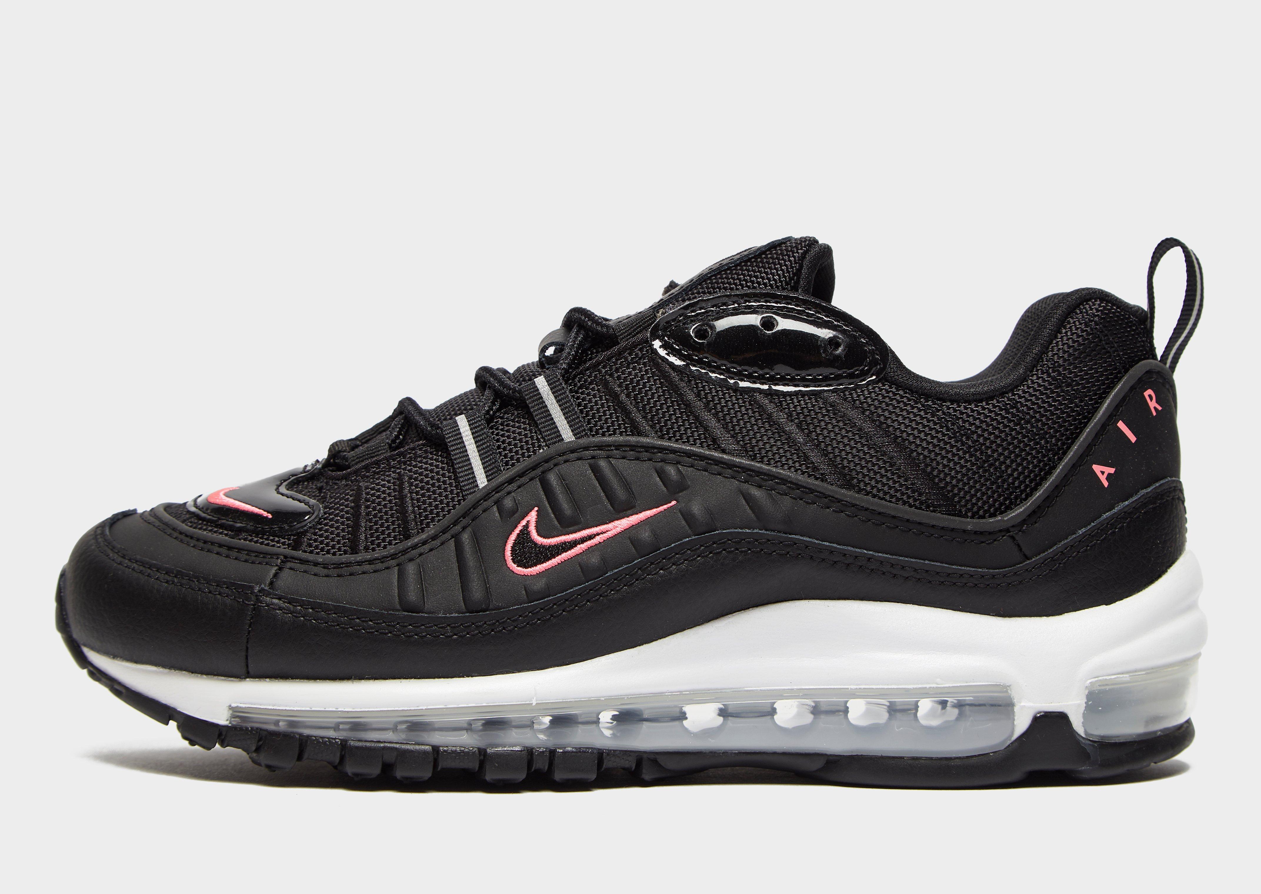 air max 98 noir et rose femme